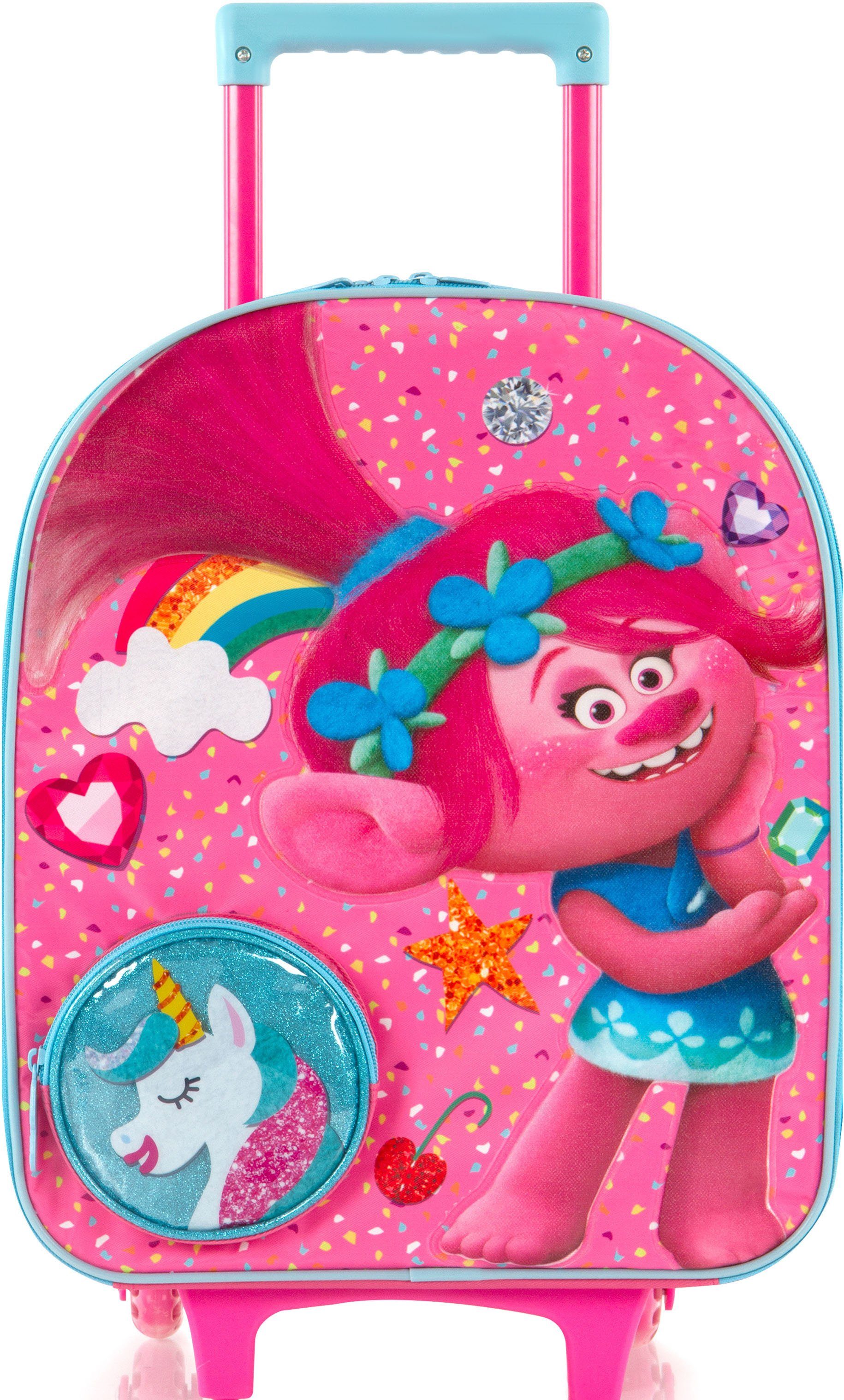 Heys Kinderkoffer Trolls, Rosa Heys x Joachim Llambi kindertrolley kinder reisbagage