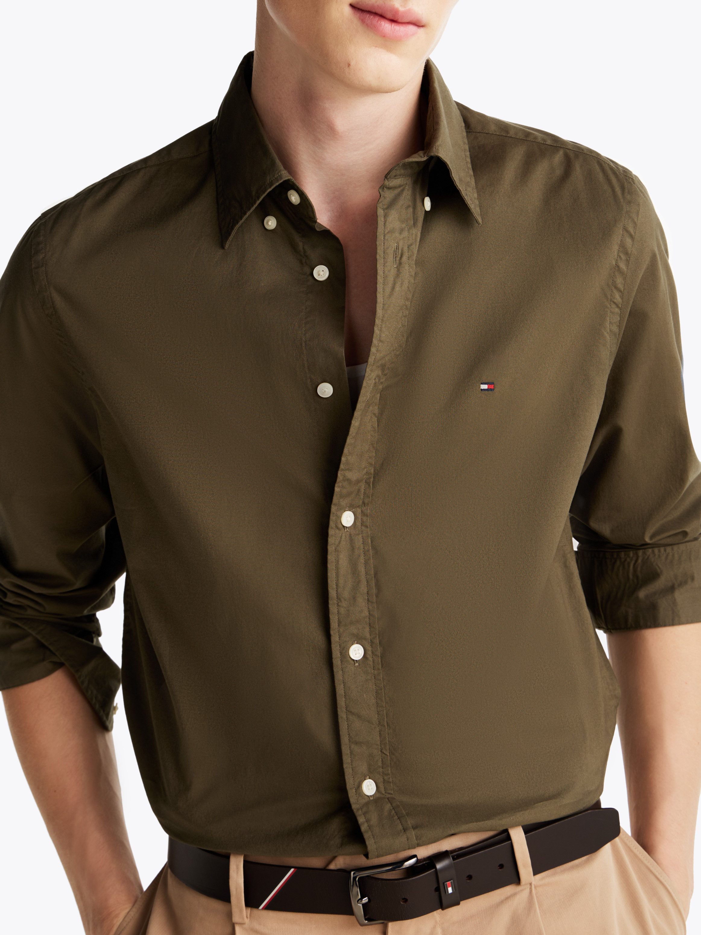 Tommy Hilfiger Businessoverhemd FLEX POPLIN SOLID RF SHIRT 1