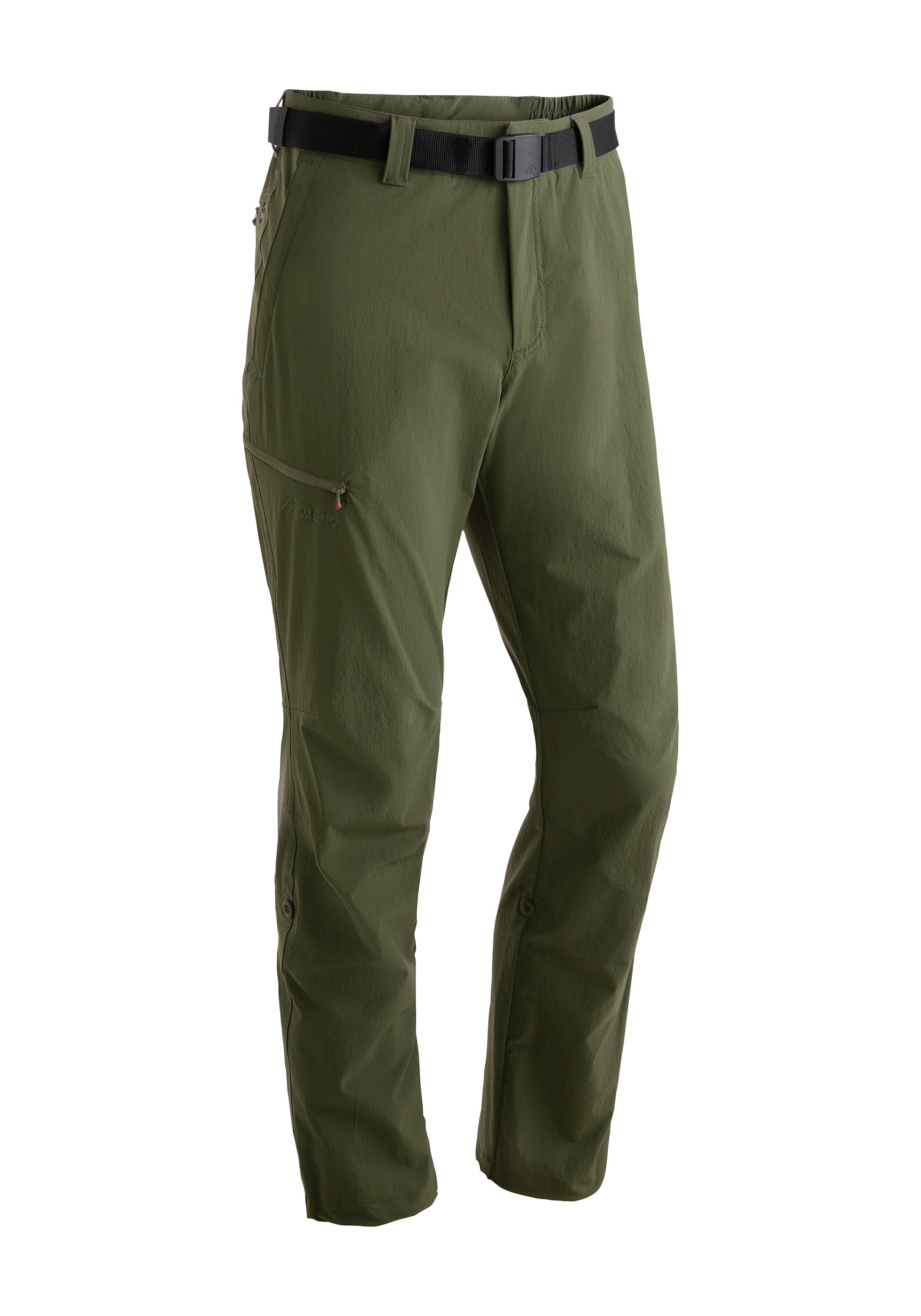Maier Sports Functionele broek Nil Herenwandelbroek, ventilerende outdoorbroek met oprolfunctie heren broeken maat 46 groen