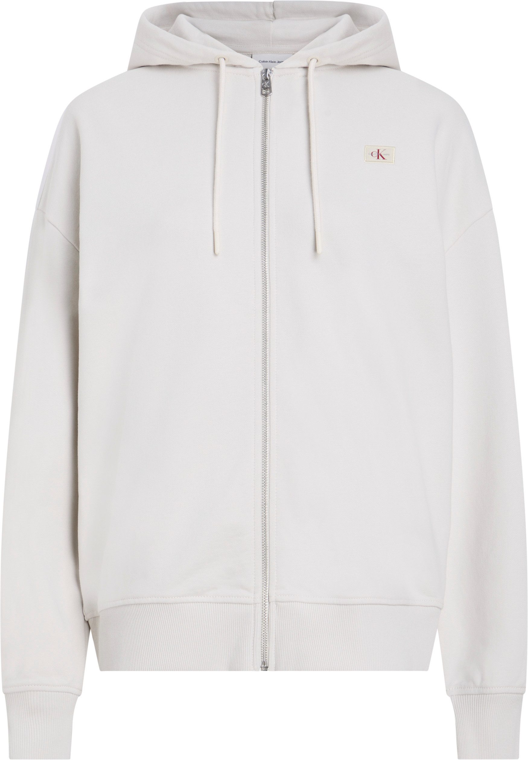 Calvin Klein Sweatvest WOVEN LABEL ZIP-THROUGH
