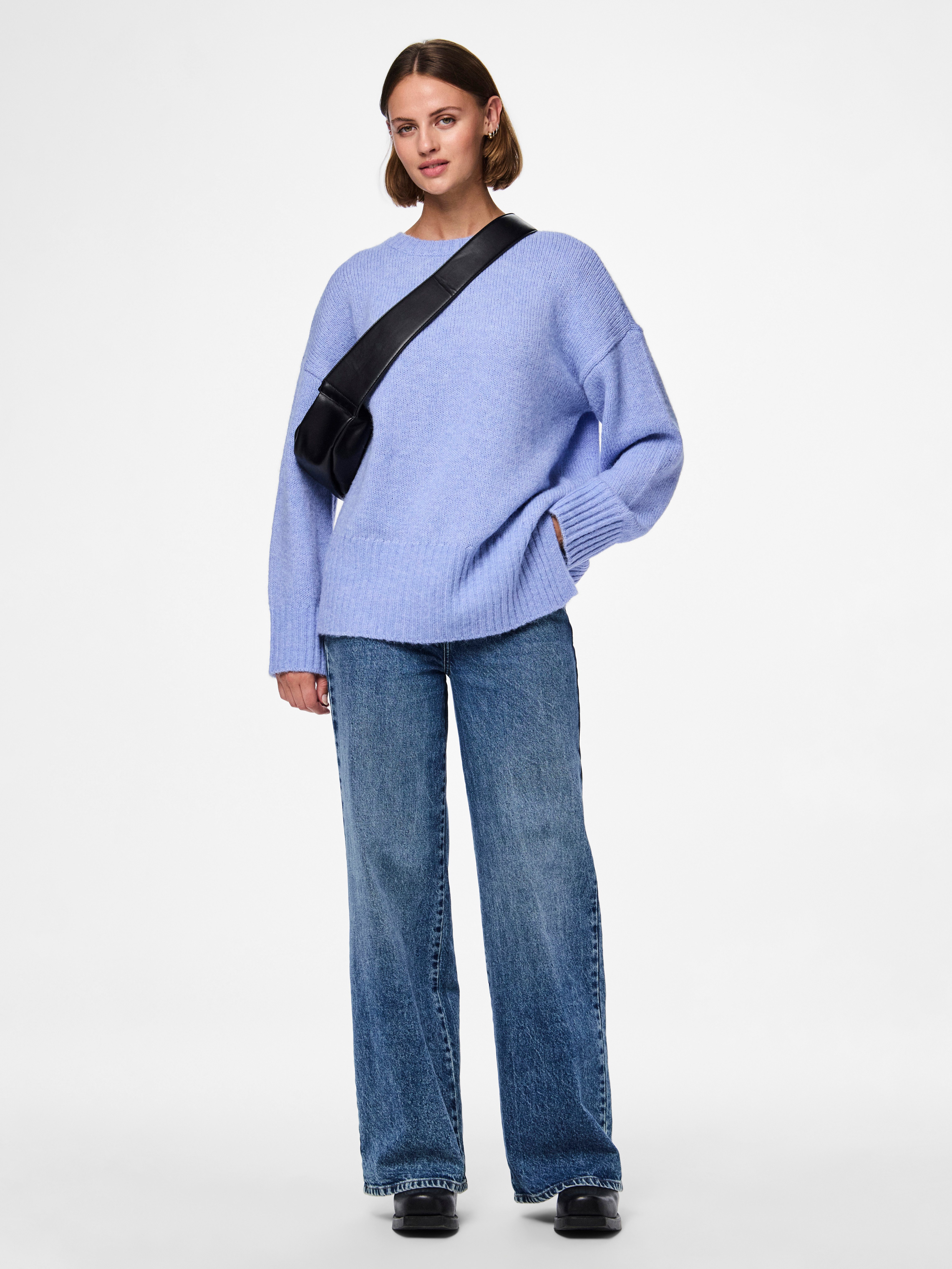 pieces Trui met ronde hals PCNANCY LS LOOSE O-NECK KNIT NOOS BC