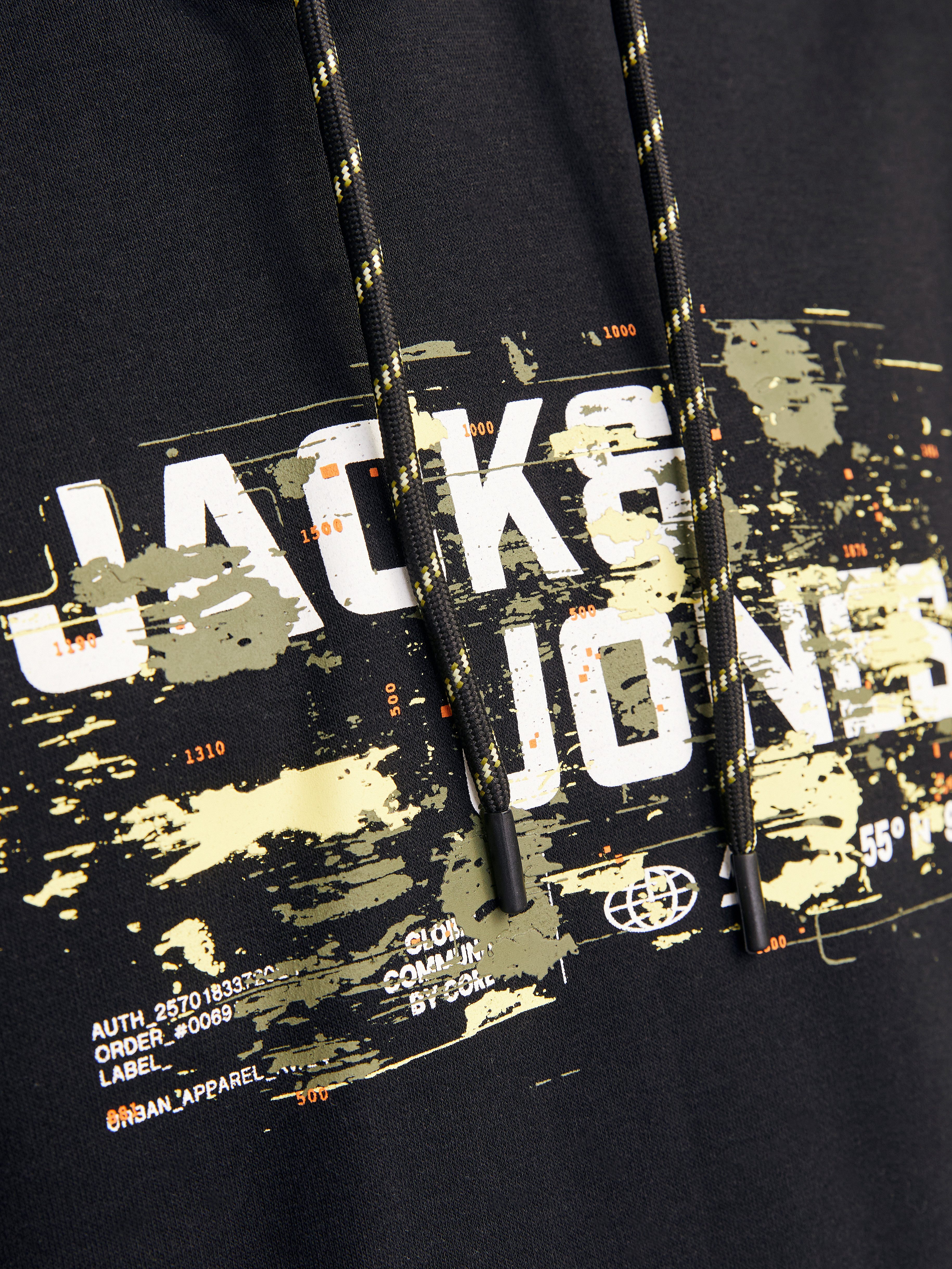 Jack & Jones Hoodie JCOOUTDOOR LOGO SWEAT HOOD SN