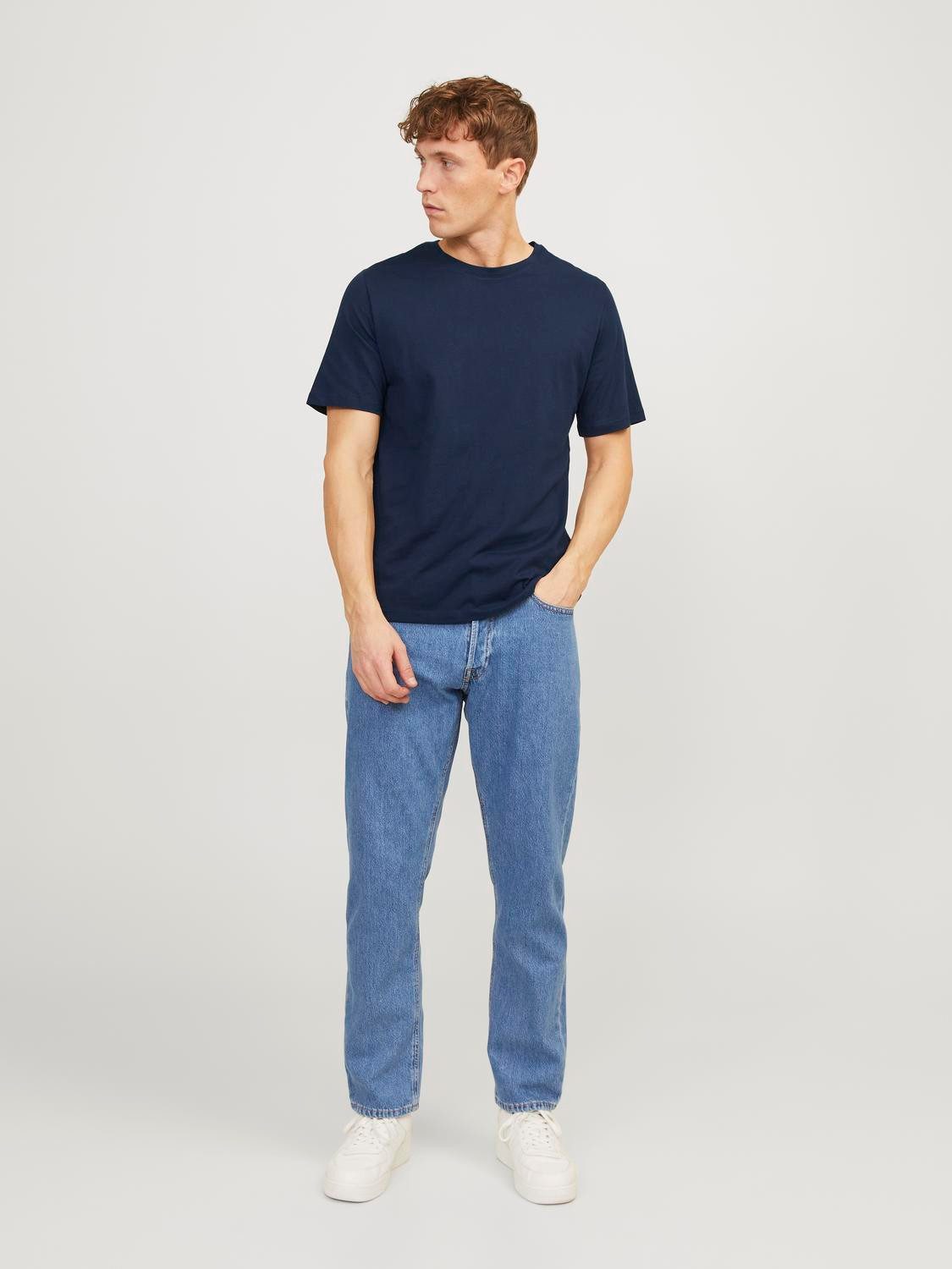 Jack & Jones T-shirt JJEORGANIC BASIC TEE SS O-NE 5PK MP NOOS (5-delig, Set van 5)