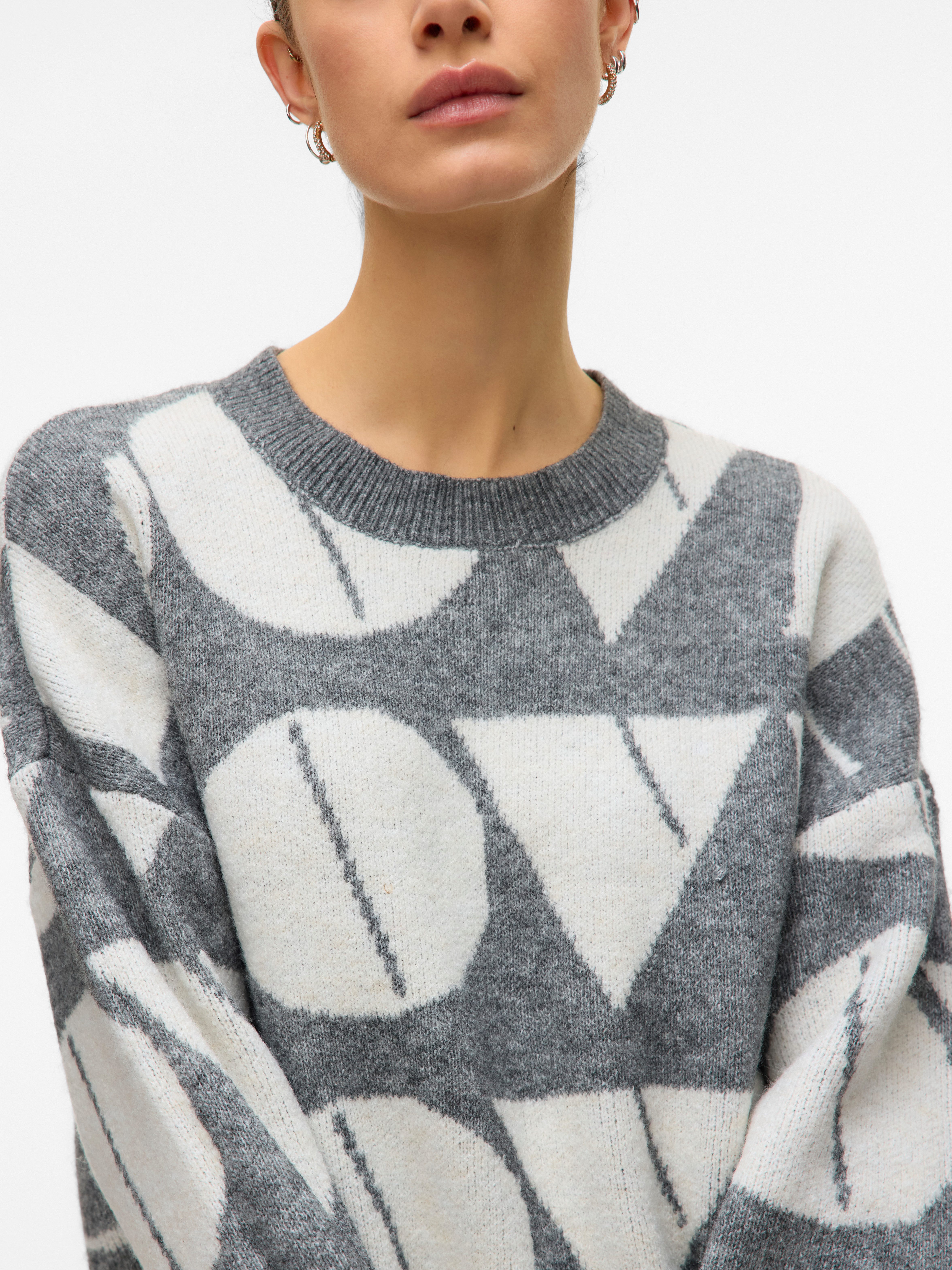 Vero Moda Gebreide trui VMLOVE LS O-NECK PULLOVER BOO