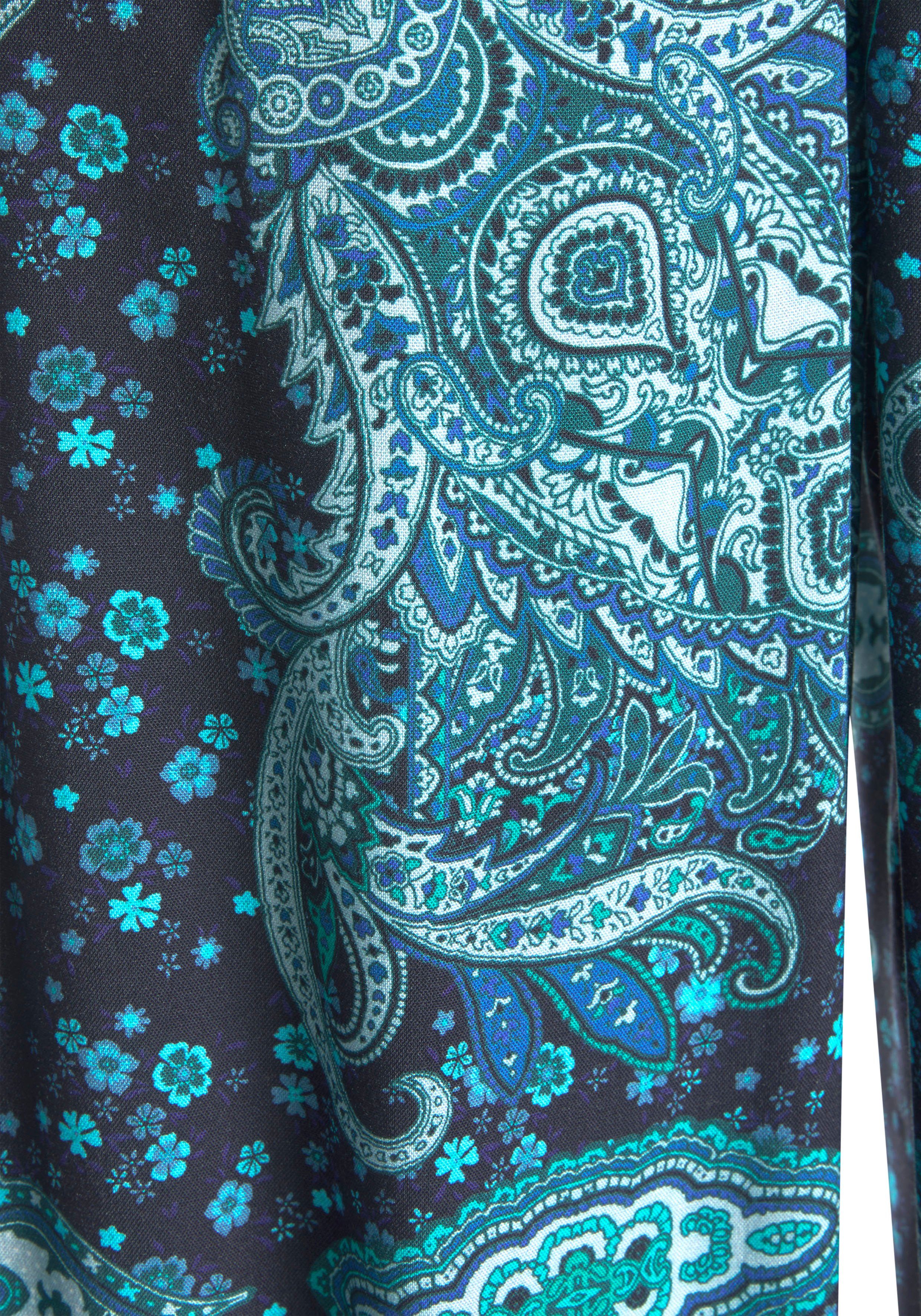 Vivance Palazzobroek en paisley print, elastische tailleband, sweatpants, stoffen broek (Met een bindceintuur)