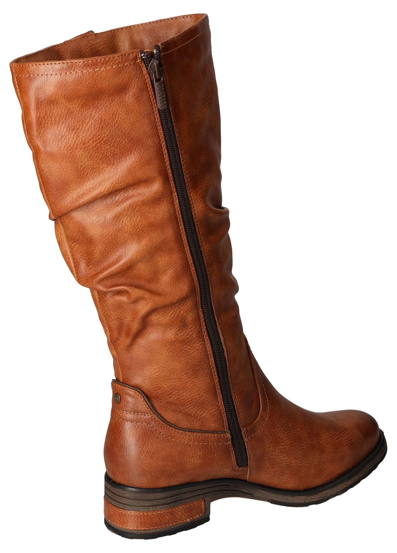 Mustang Shoes Winterlaarzen long shaft boots, block heel, with gathers at the slouchy shaft