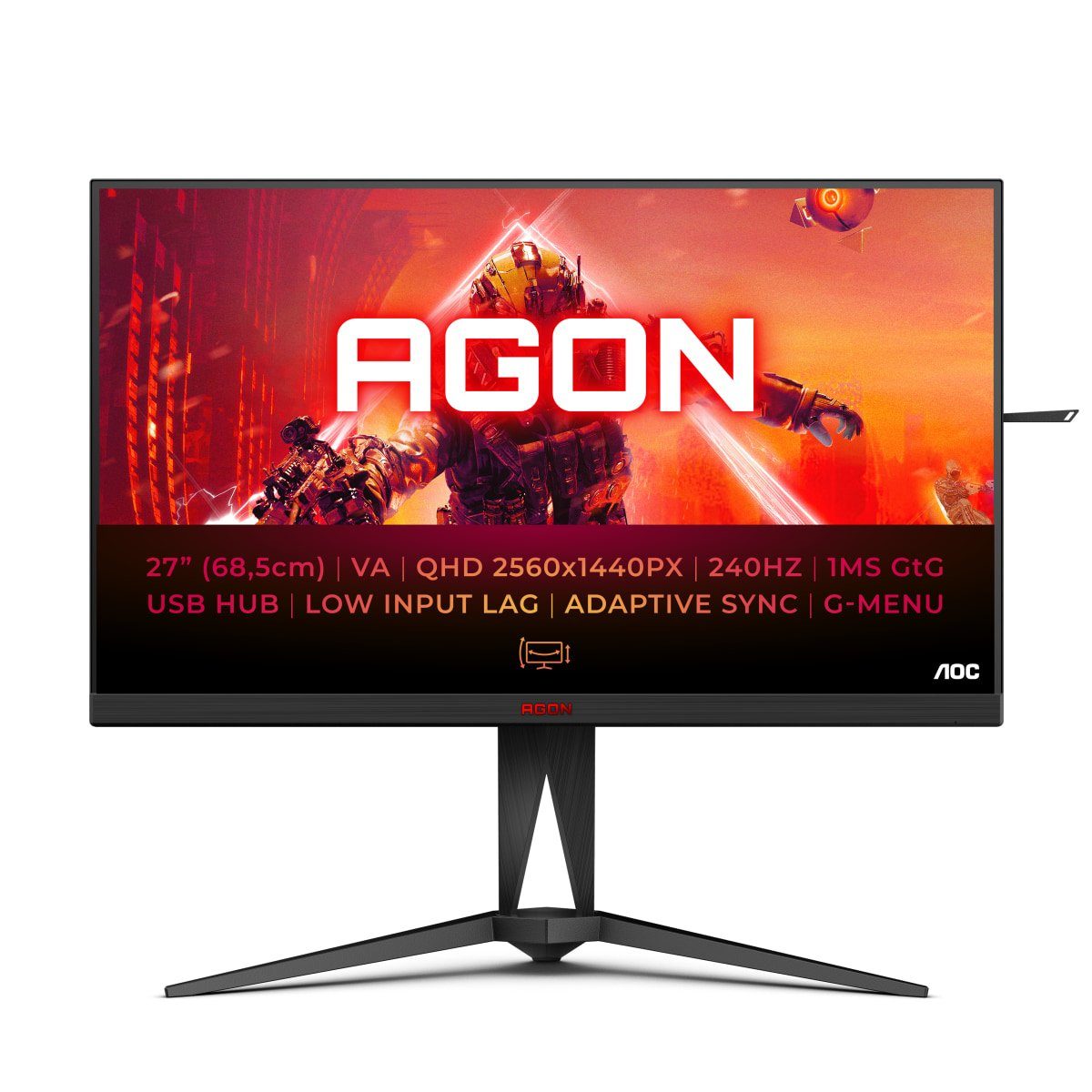 AOC Gaming-monitor AG275QZN/EU, 68,5 cm / 27"