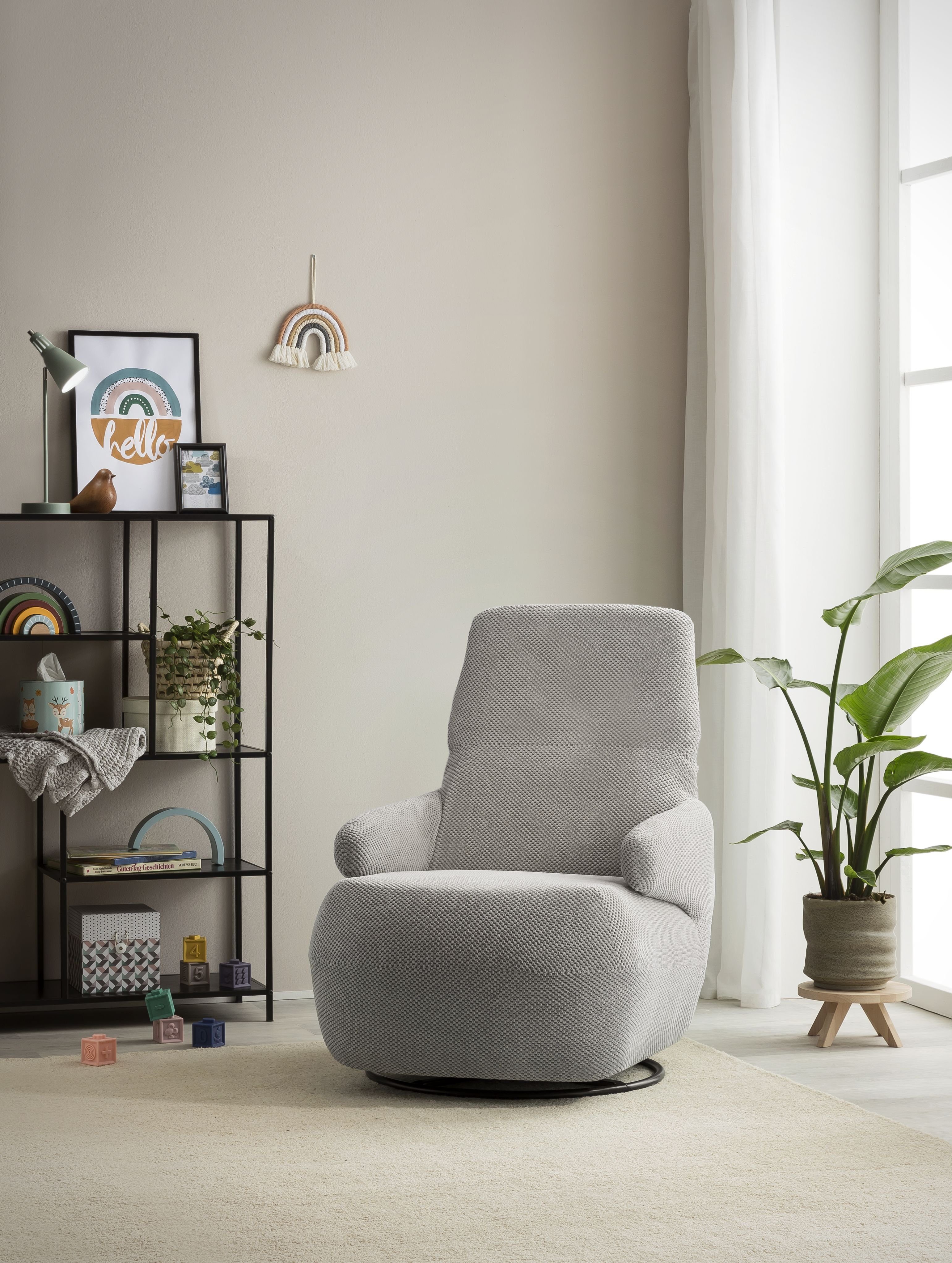 DOMO collection Fauteuil 700015 met verstelbare rugleuning en draaifunctie