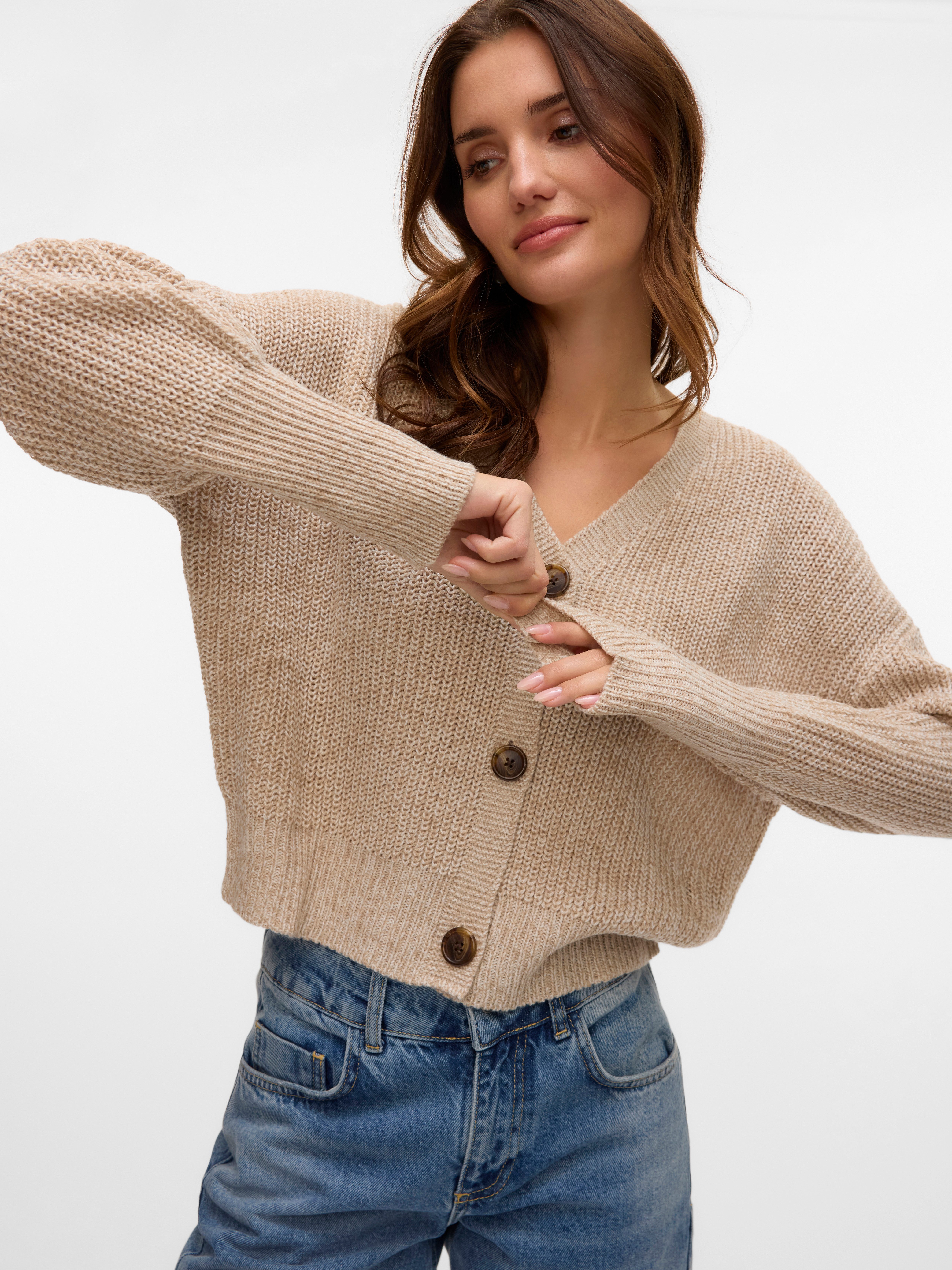 Vero Moda Vest VMLEA LS V-NECK CUFF CARDIGAN