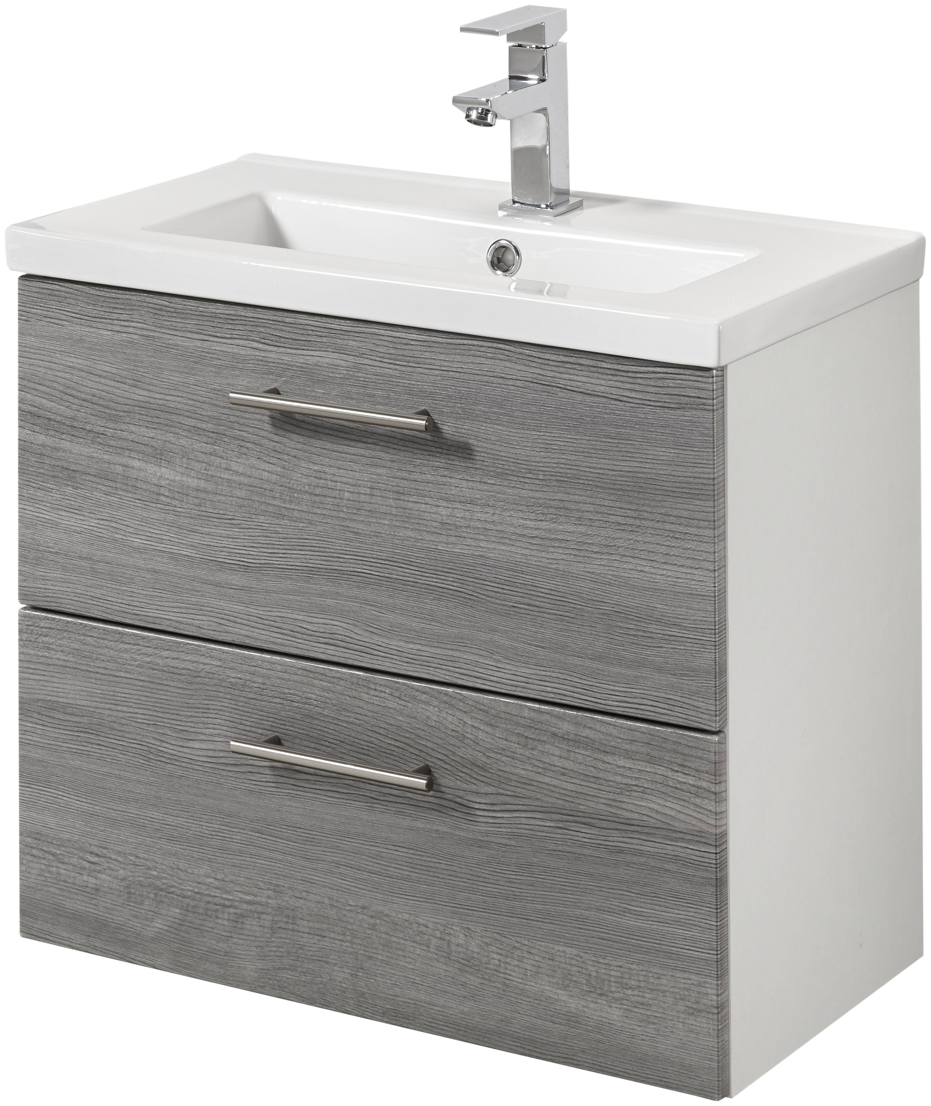 welltime Wastafelonderkast Trento, in verschillende designs en kleuren Breedte 60 cm, diepte 36 cm, SlimLine badkamermeubel
