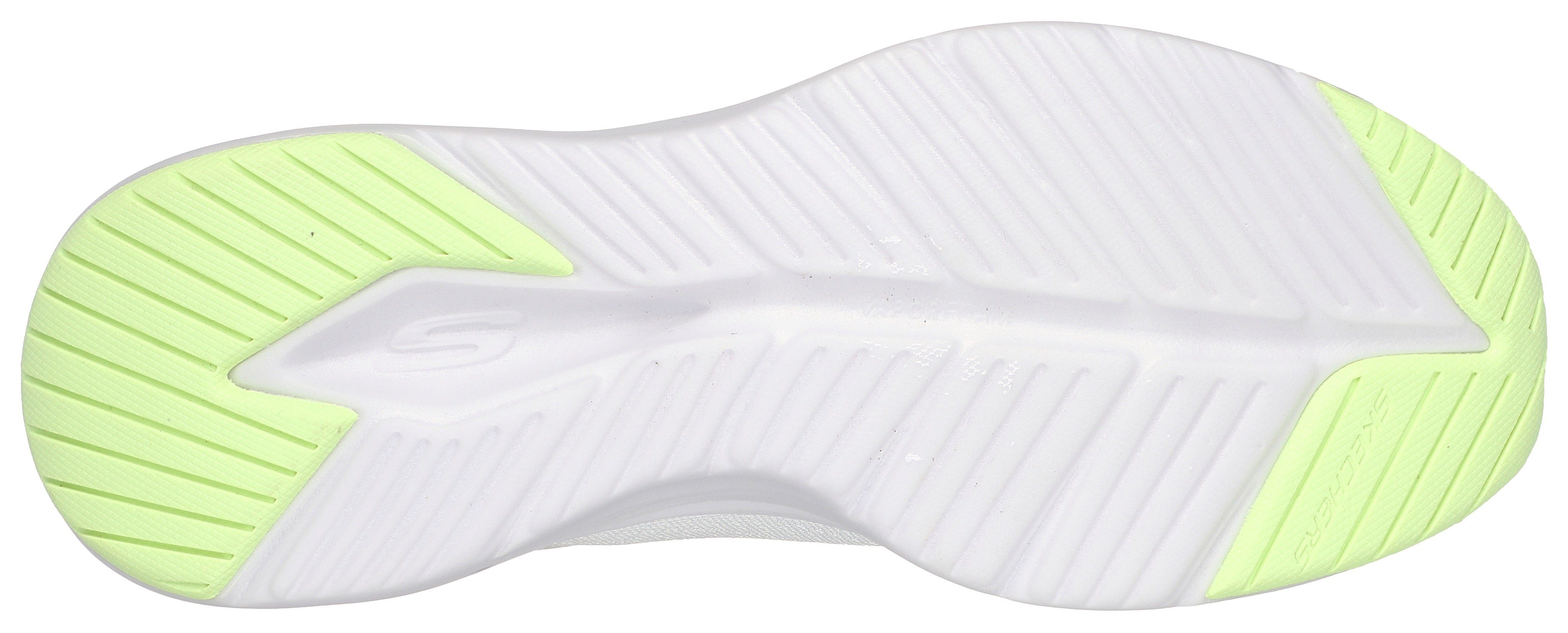 Skechers Sneakers met sleehak VAPOR FOAM met kleurrijke accenten, vrijetijdsschoen, lage schoen, veterschoen
