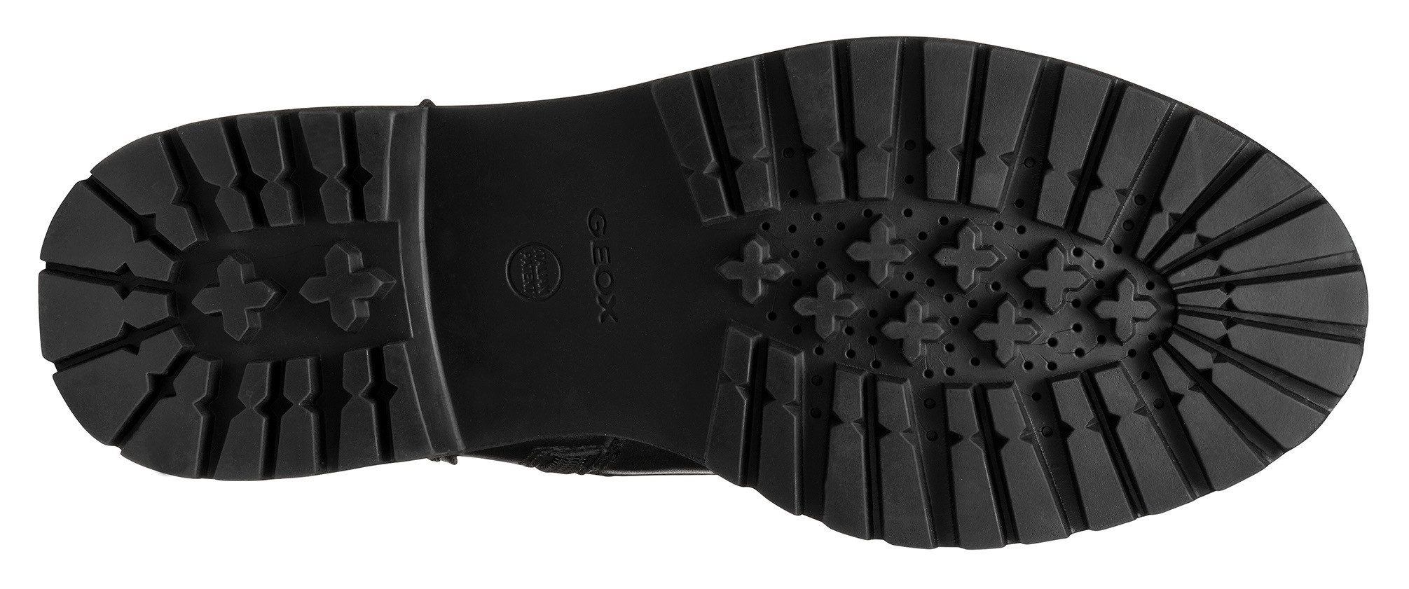 Geox Veterschoenen D IRIDEA G Chunky boot, plateau enkellaars met blokhak