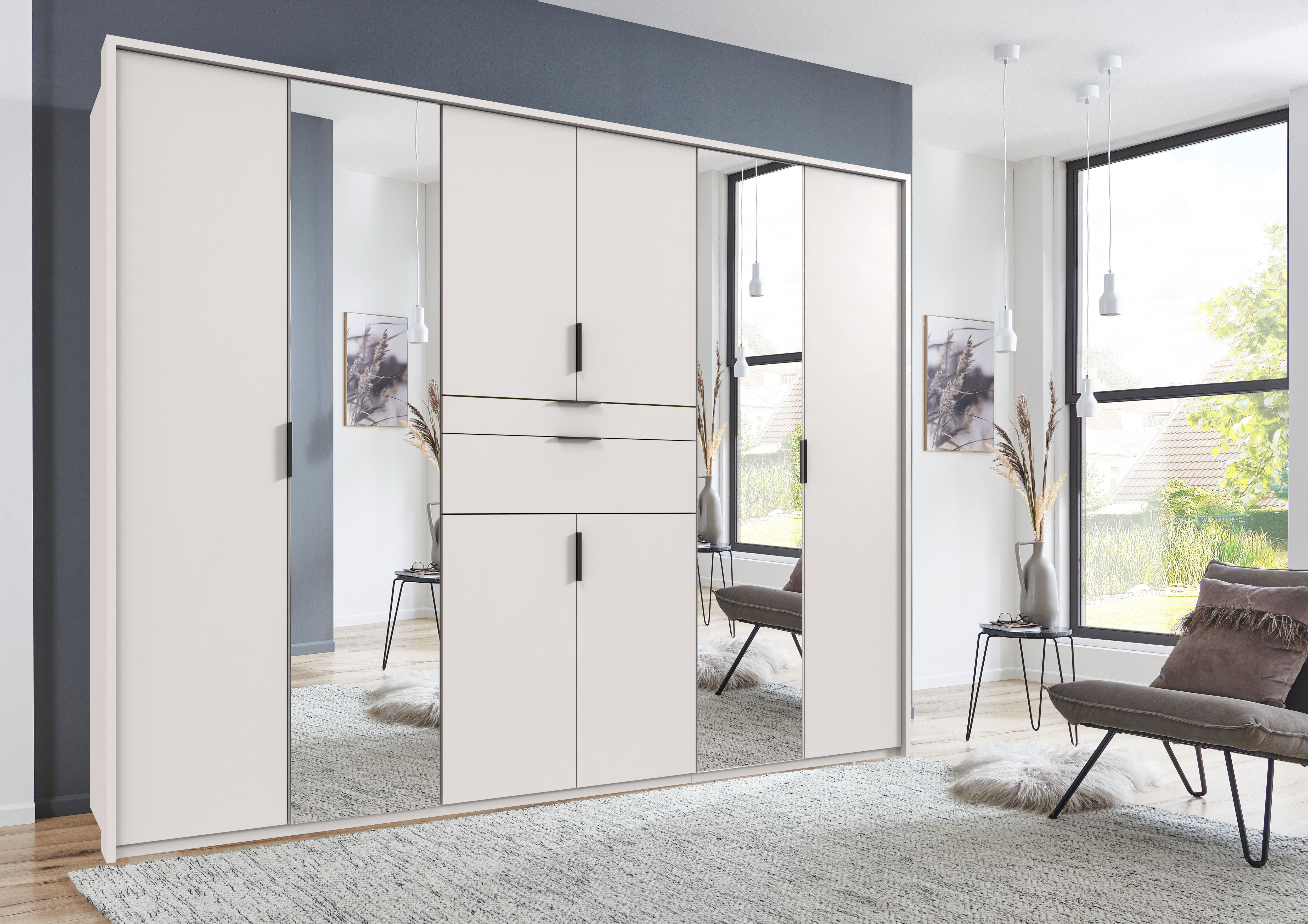 Wimex Draaideurkast Moldau kledingkast met spiegel slaapkamerkast bestseller Kies je interieur, kant-en-klaar geconfigureerd in de kast