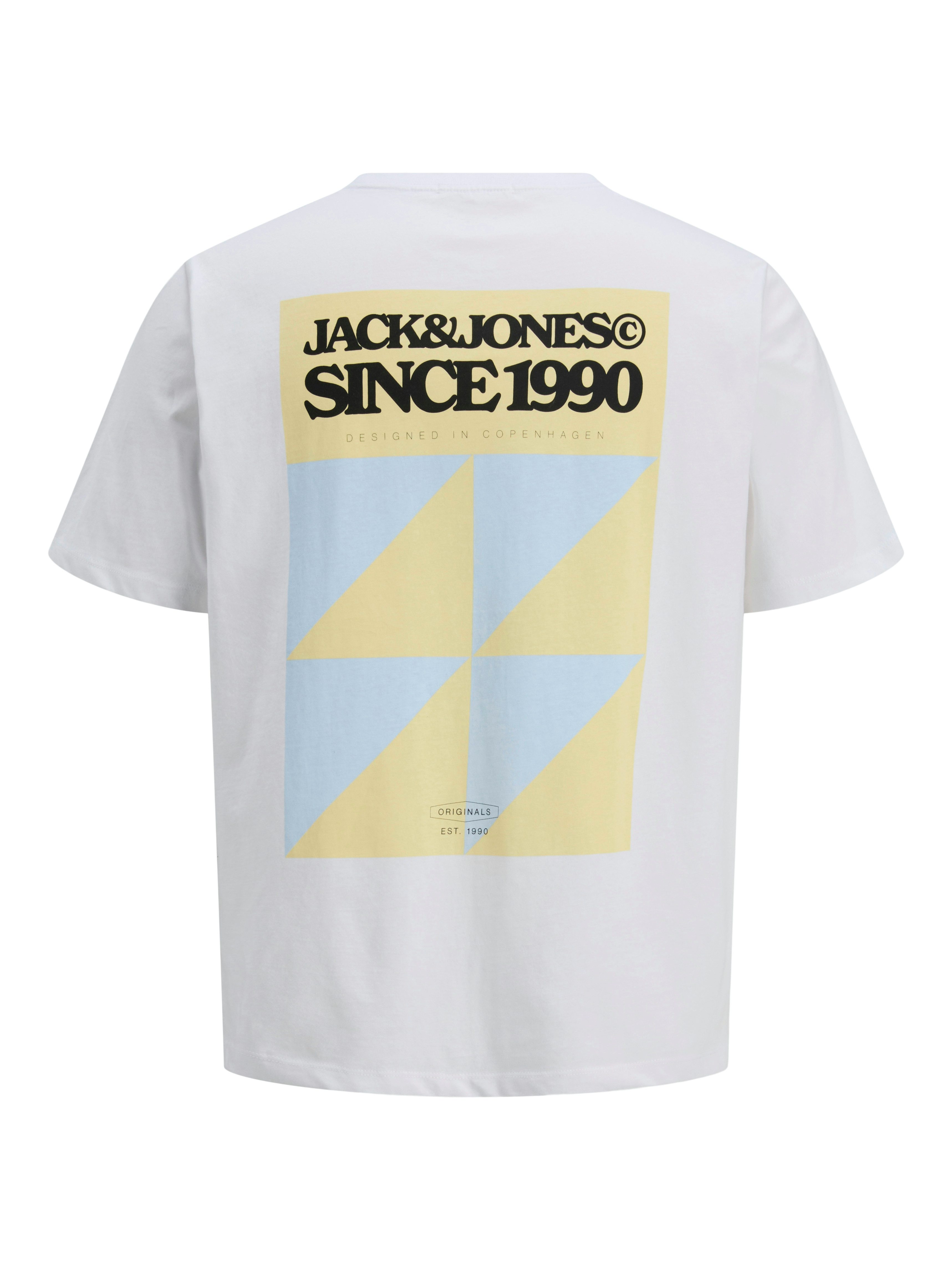 Jack & Jones Shirt met print JORTAVIRA POSTER TEE SS CREW NECK