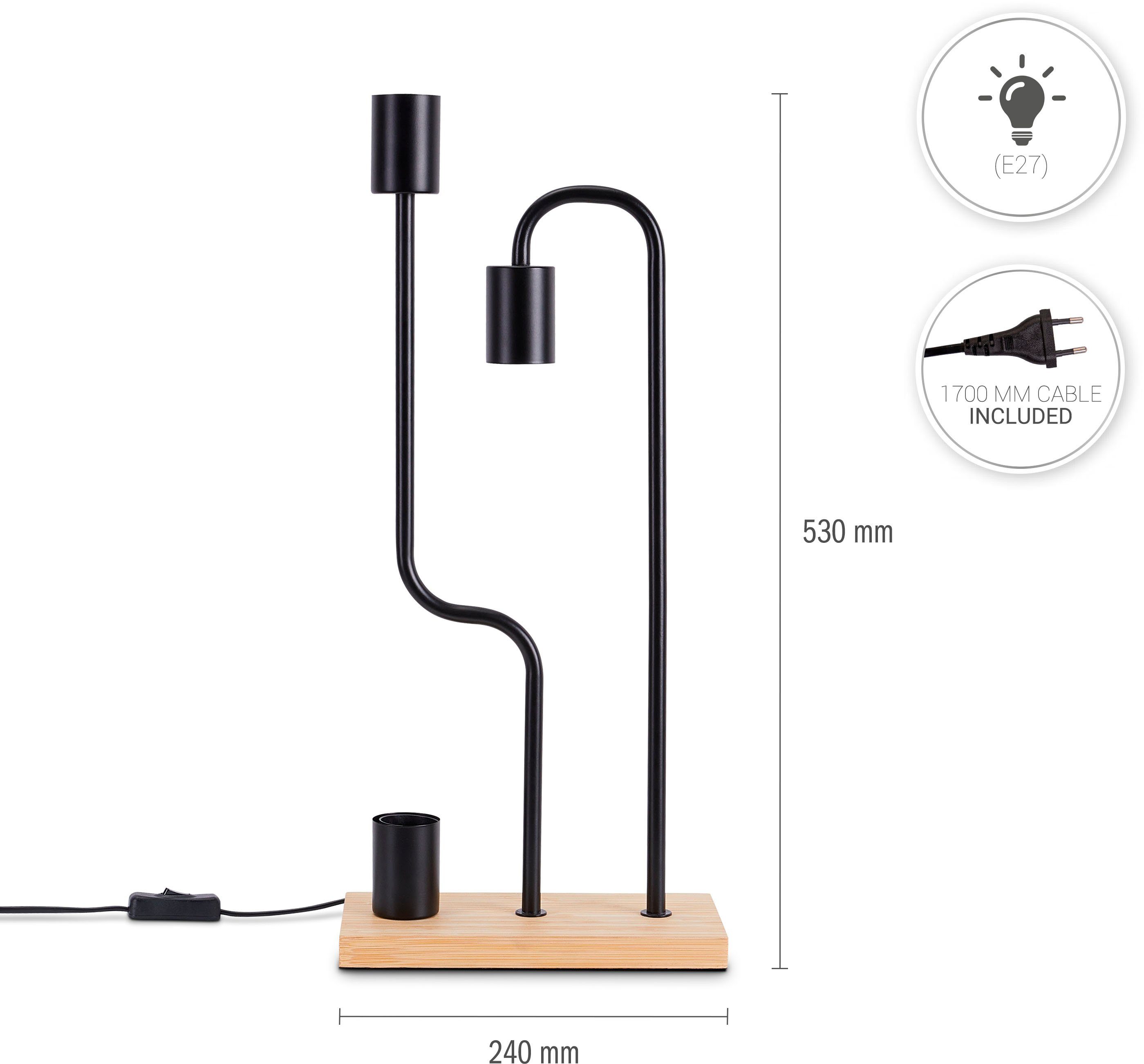 Paco Home Tafellamp GERALT LED woonkamer slaapkamer eetkamer leeslamp decor E27