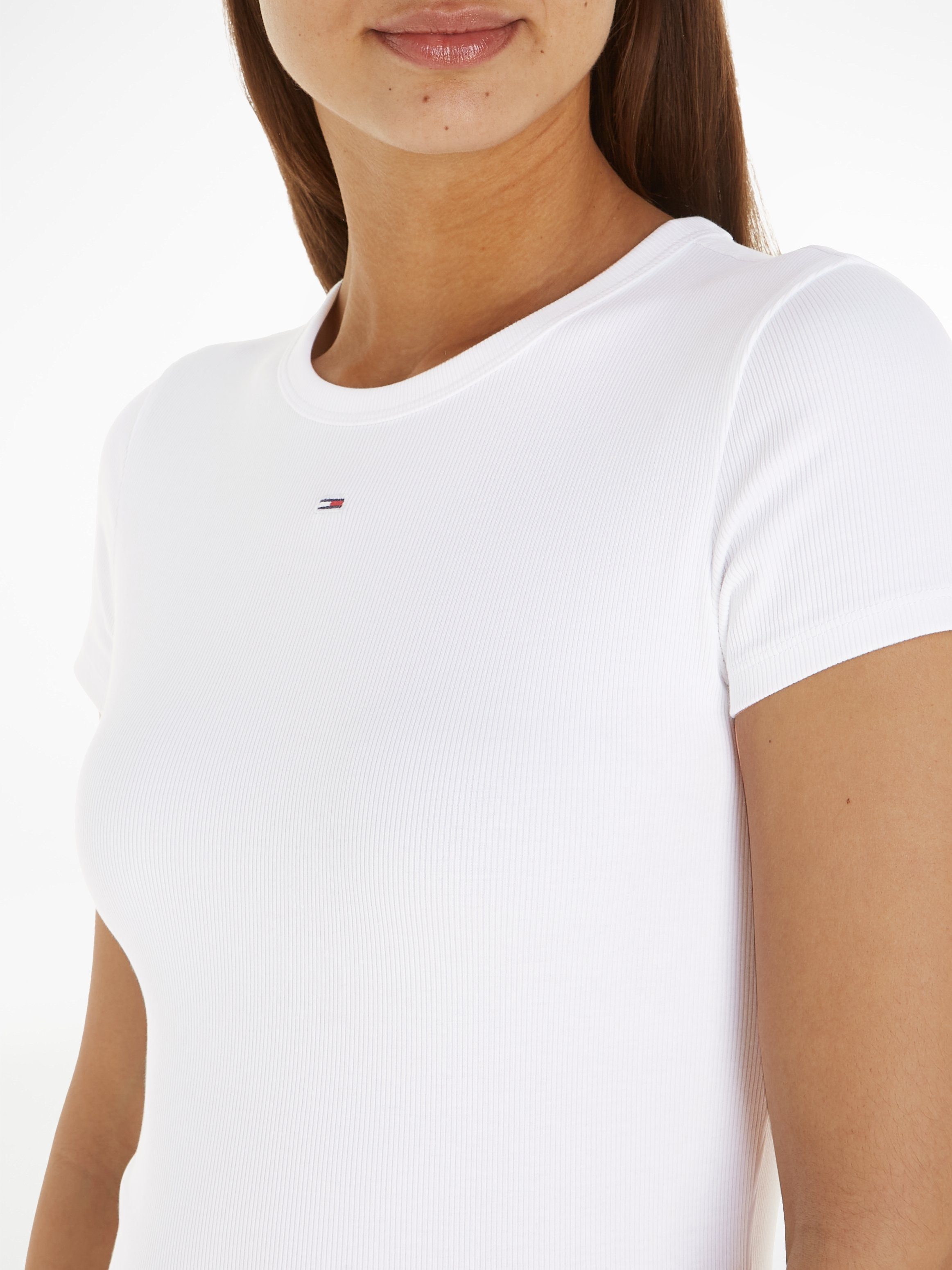 Tommy Jeans Curve T-shirt Slim Essential Rib