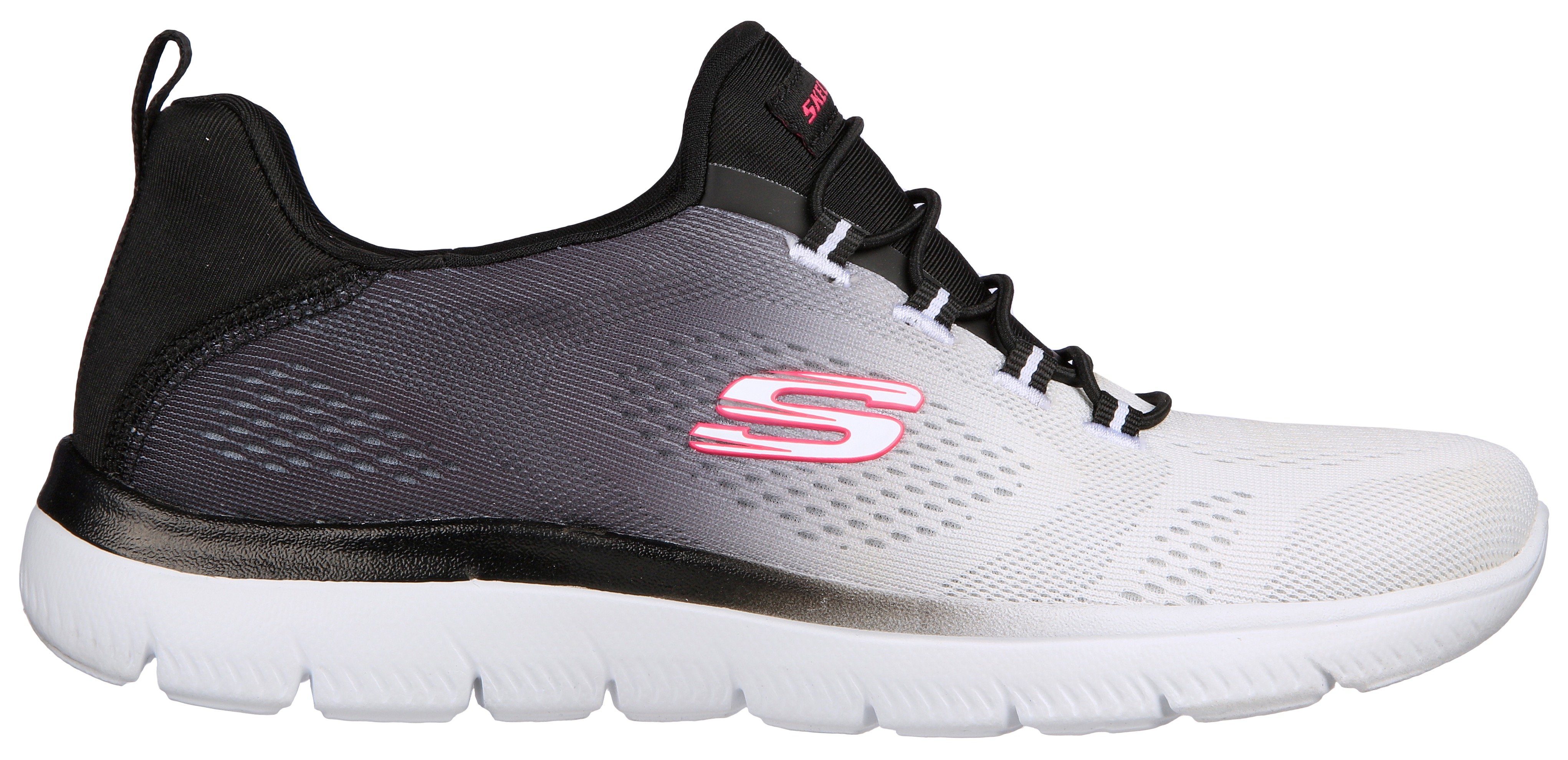 Skechers Slip-on sneakers SUMMITS BRIGHT CHARMER Instapschoen, slipper, vrijetijdsschoen met mooie kleurverloop