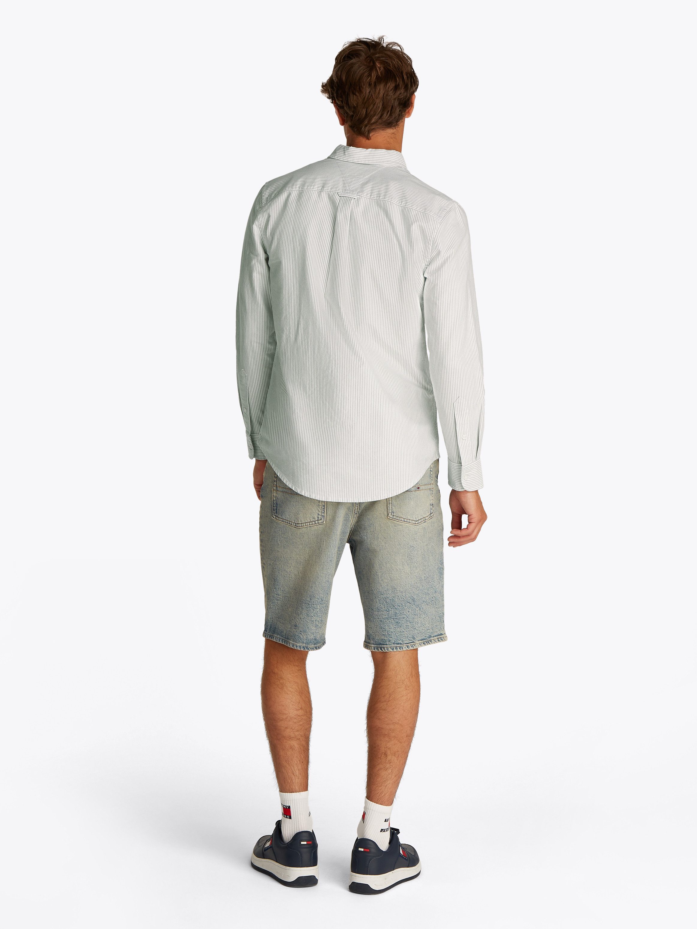 TOMMY JEANS Overhemd met lange mouwen TJM SLIM STRIPE OXFORD SHIRT EXT
