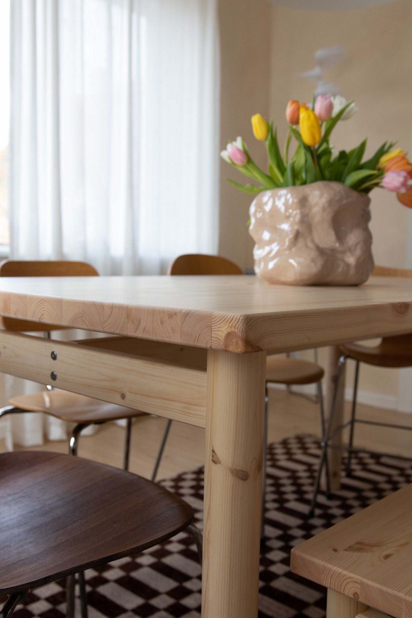 Karup Eettafel PACE DINING TABLE van fsc®-gecertificeerd dennenhout, maat 150 x 75 cm.