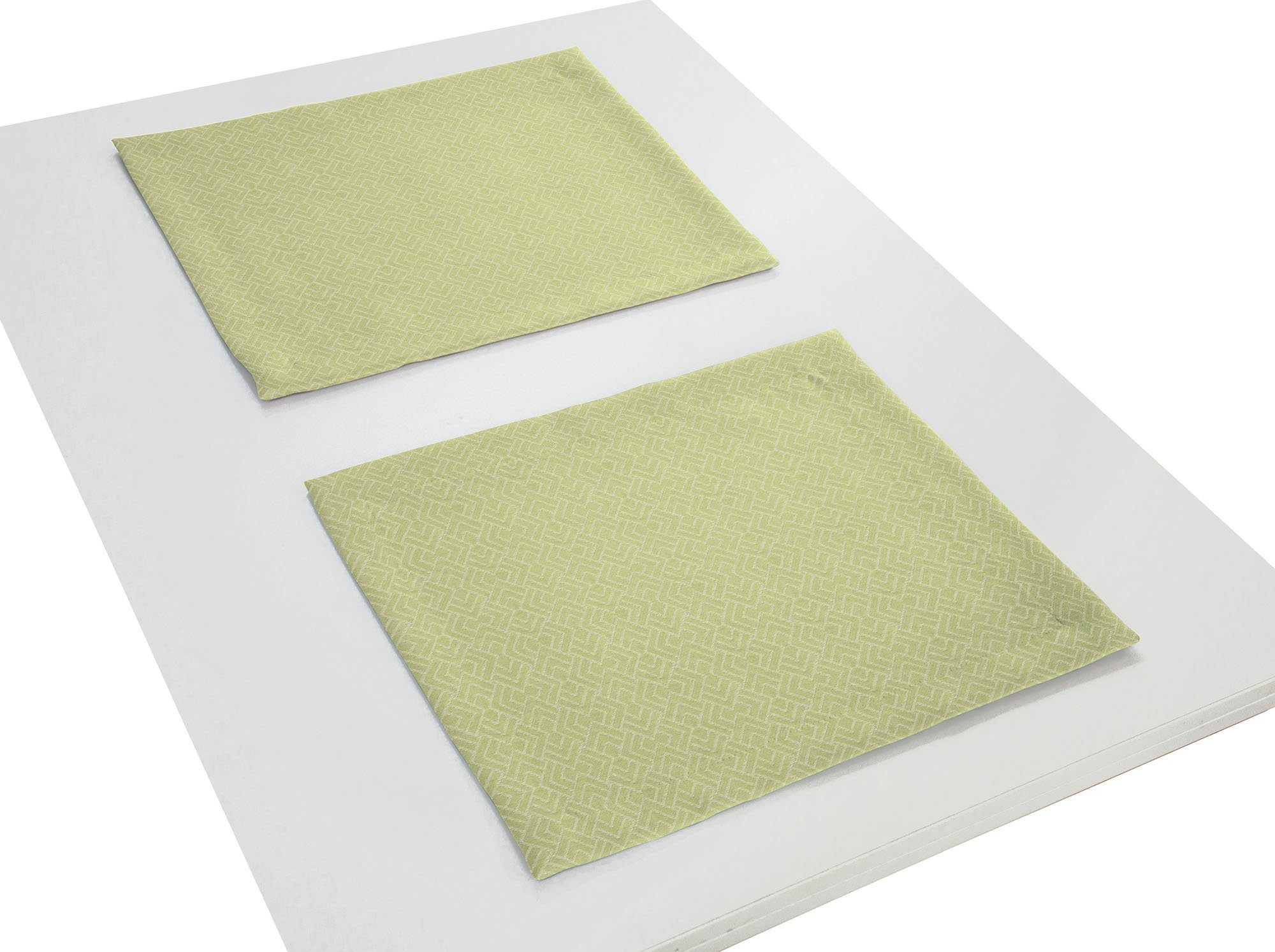 Adam Set placemats Graphic Ventus Light GOTS organic, gecertificeerd door CERES 0242, Made in Germany (2 stuks)