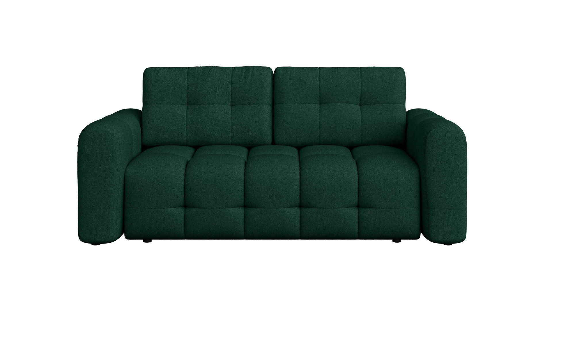 INOSIGN 2-zitsbank Manilla, trendy stiksels, 2 rugkussens, B/D/H 195/107/91 cm met golfondersteuning, in verschillende materialen en kleuren