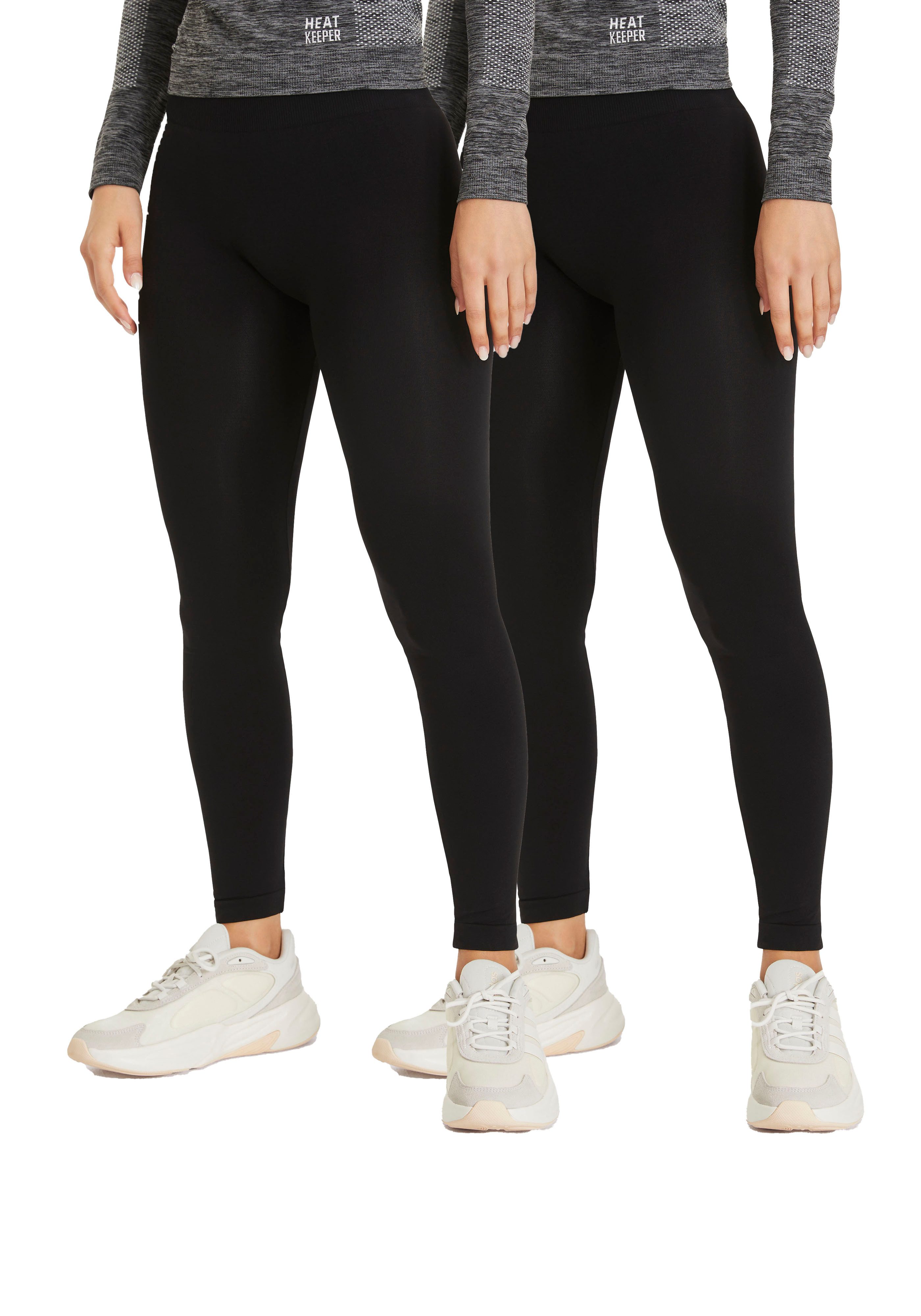 Sarlini Legging ondoorzichtig en met hoge taille (Set van 2)