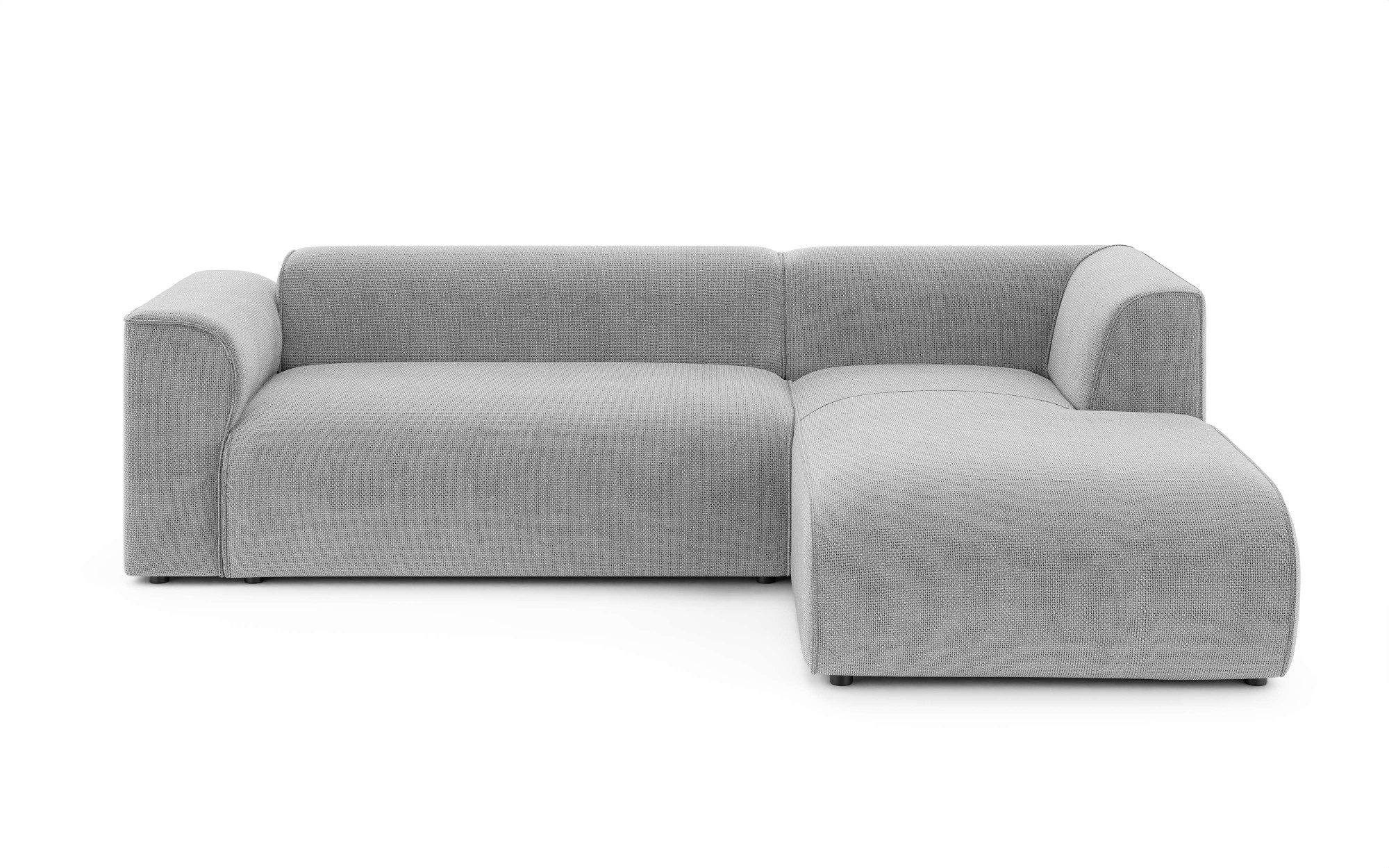 INOSIGN Hoekbank MERID L-vorm (257 cm), tijdloos & stijlvol ontwerp Uitgebreid gepolsterd, in cord, chenille en structuur