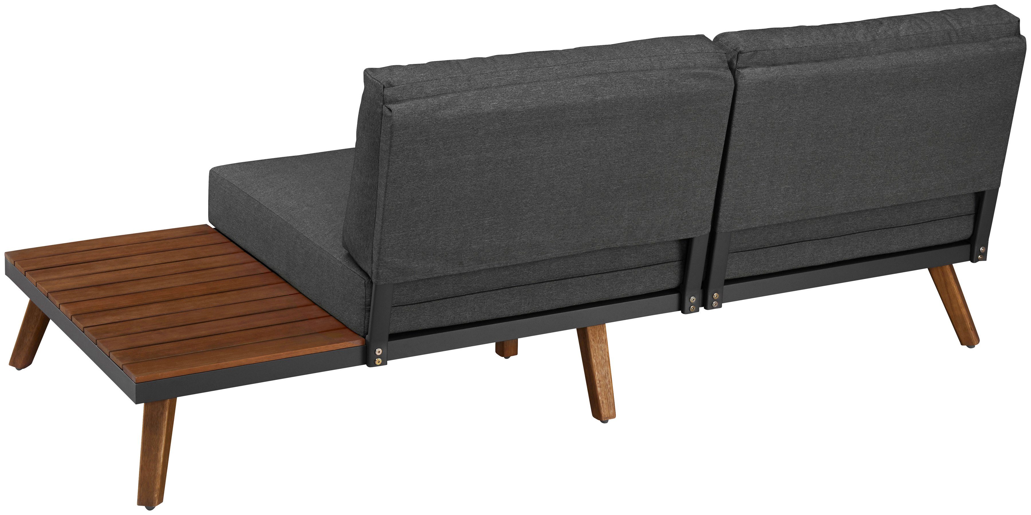 MERXX Tuinset Athene Aluminium frame met acaciahout, FSC 100% (15-delig)