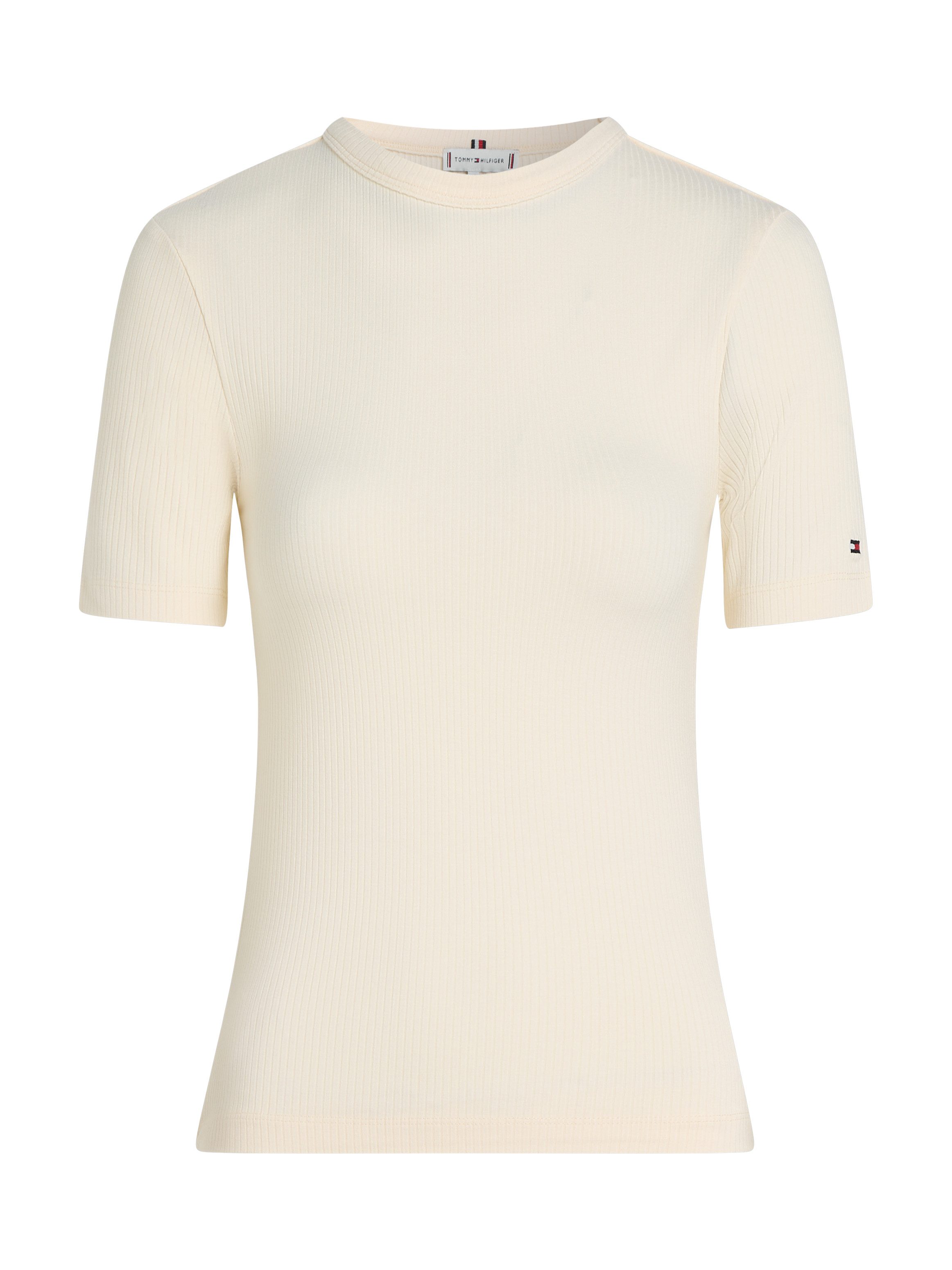 Tommy Hilfiger Shirt met korte mouwen 5X2 RIB C-NK SS met ronde hals, korte mouwen