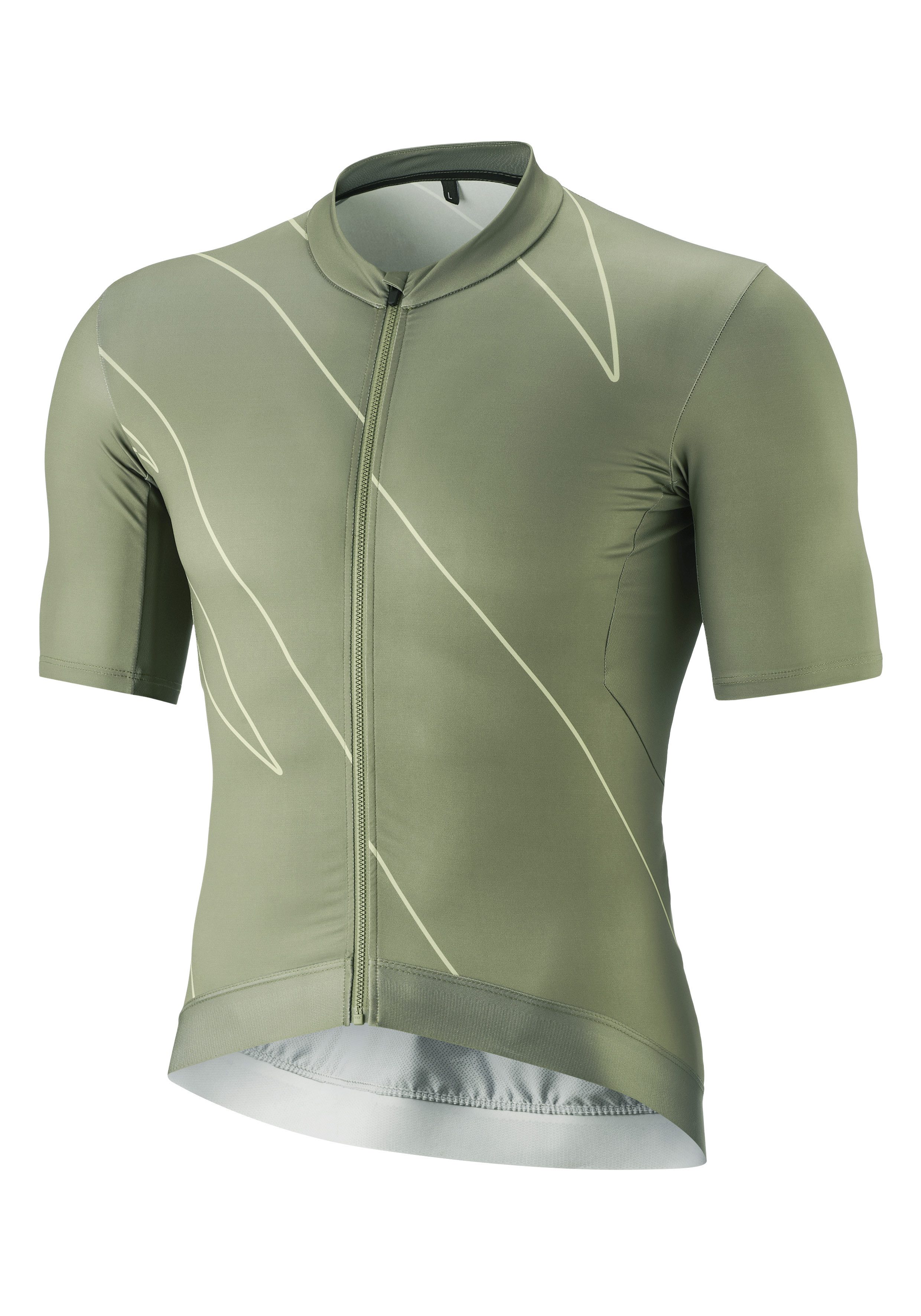 Gonso Fietsshirt Road Jersey Print M Heren fiets trui korte mouwen, full-zip trui, rugzak, slim fit
