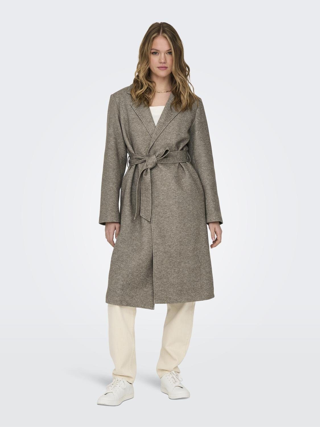 Only Lange jas ONLNICOLE LIGHT WRAP COAT CS OTW