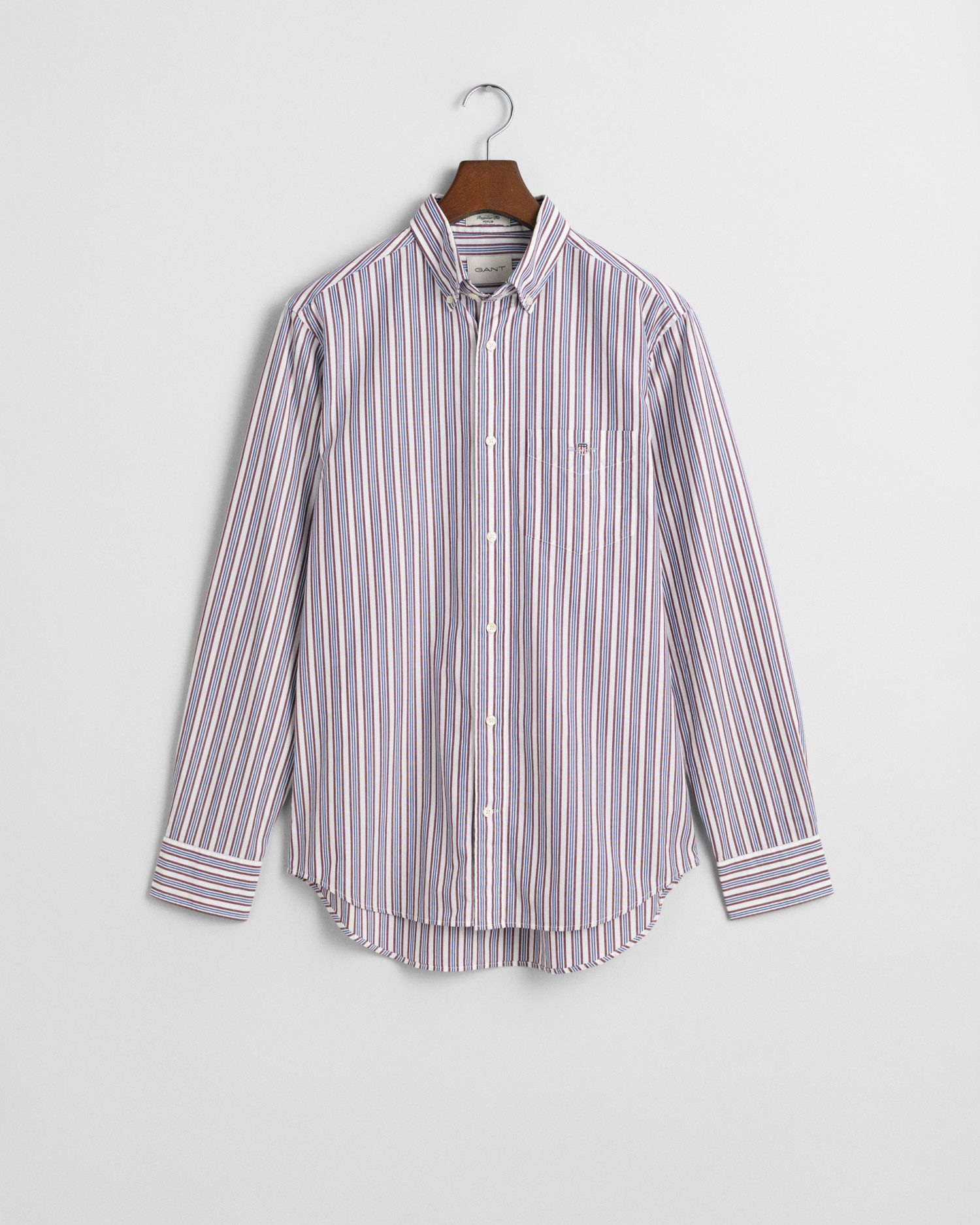 Gant Overhemd met lange mouwen REG POPLIN STRIPE SHIRT Regular fit popeline overhemd met strepen