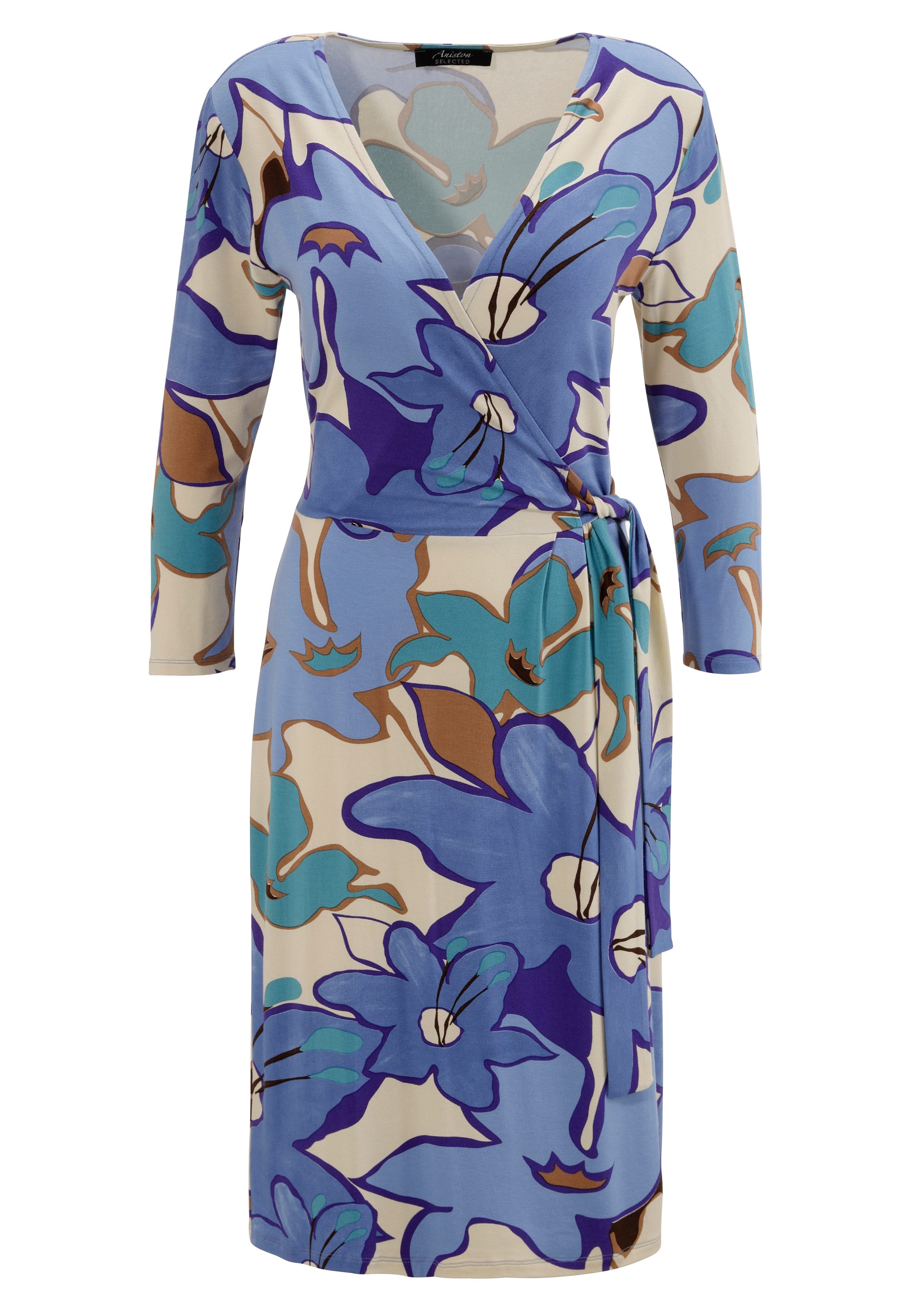 Aniston SELECTED Jerseyjurk in elegante wikkel-look - nieuwe collectie