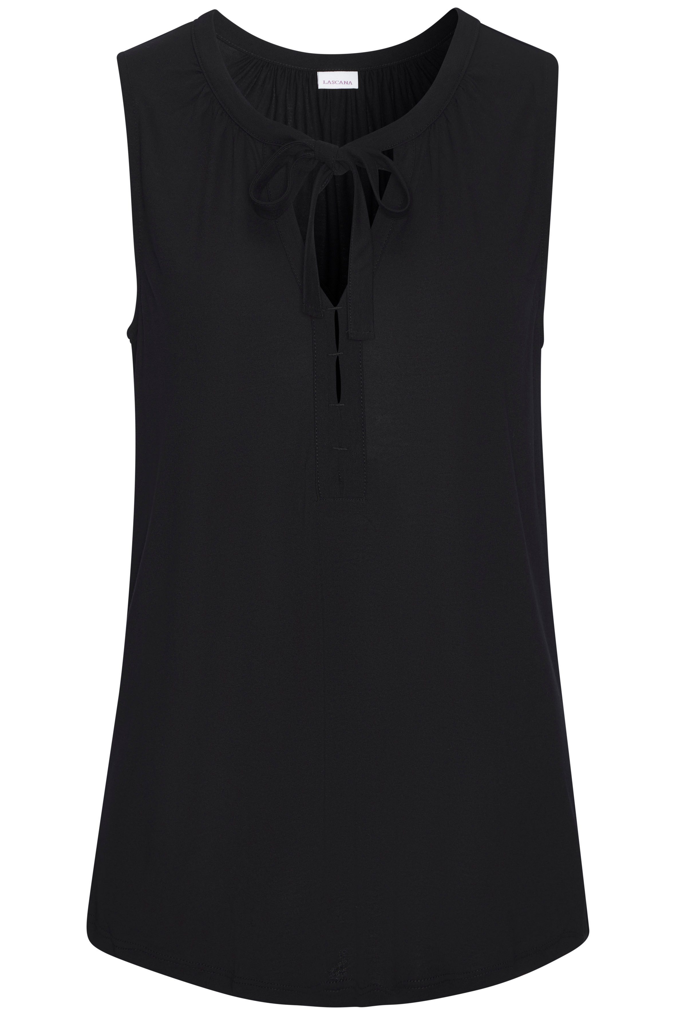 Lascana Tanktop met bandjes bij de hals, elegante blousetop