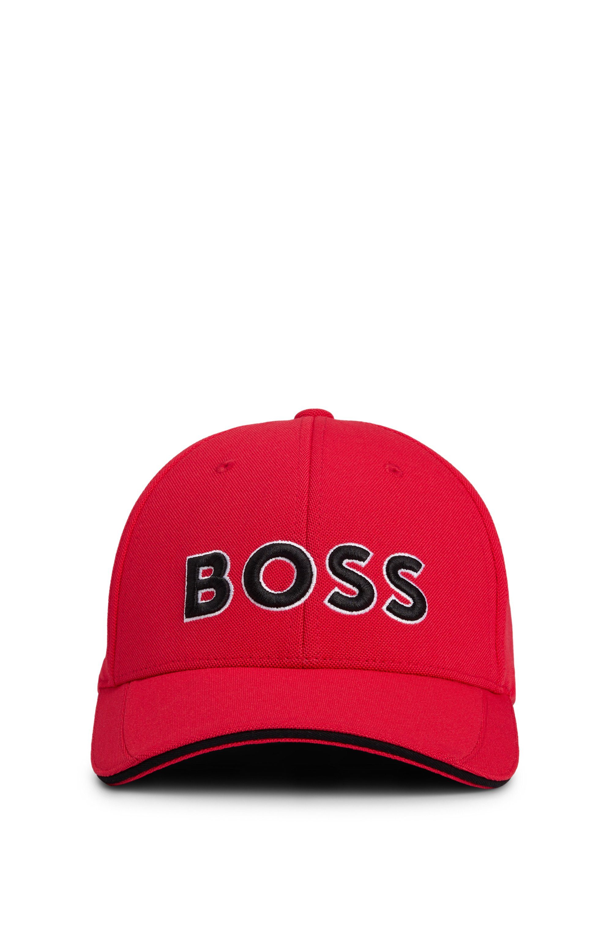 BOSS GREEN Baseball pet Cap-Bold 10261155 01 met boss logo-print, verstelbare breedte