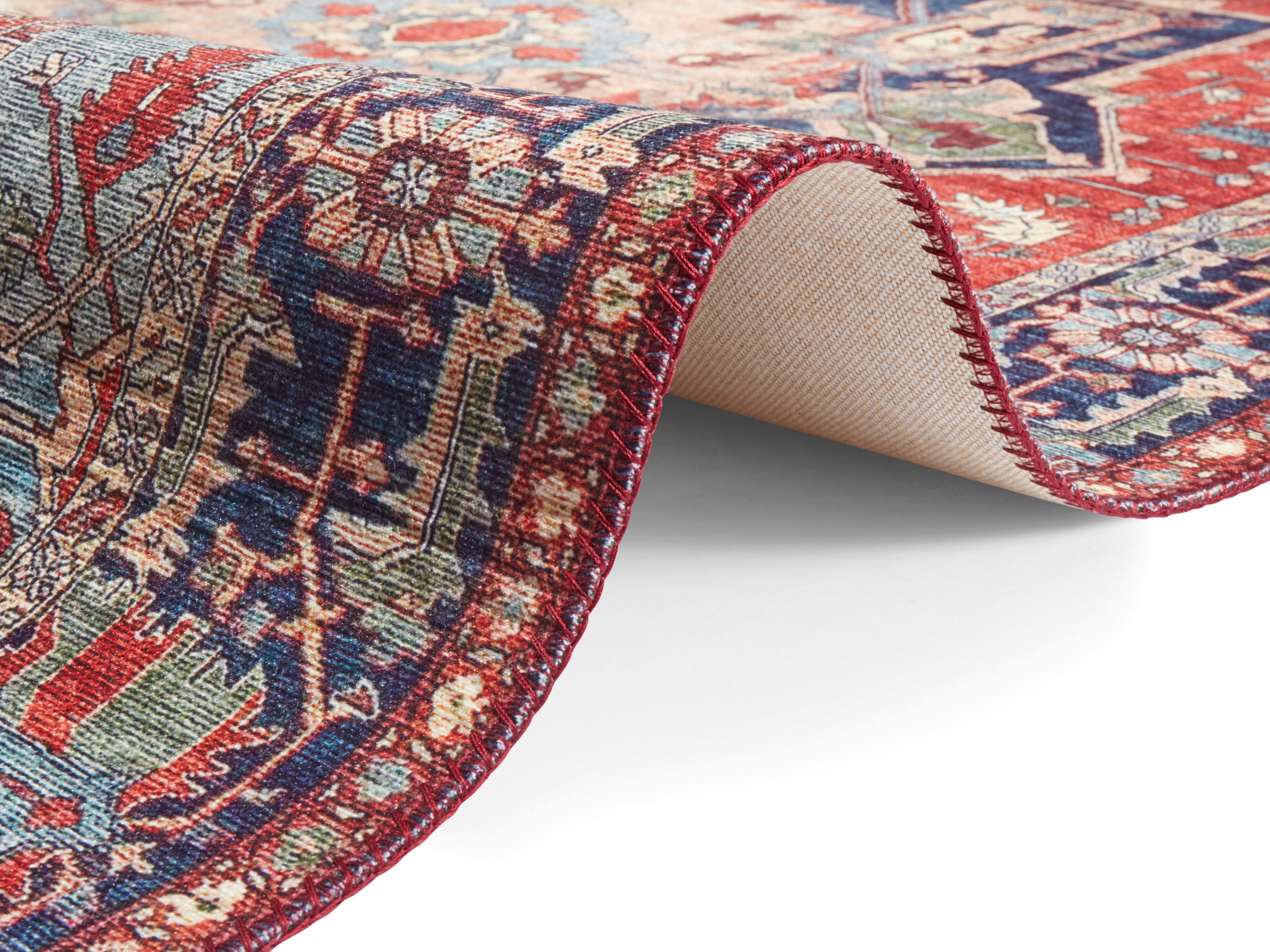 ELLE DECORATION Vloerkleed Hamadan Oosters, loper, kortpolig, woonkamer, slaapkamer, eetkamer