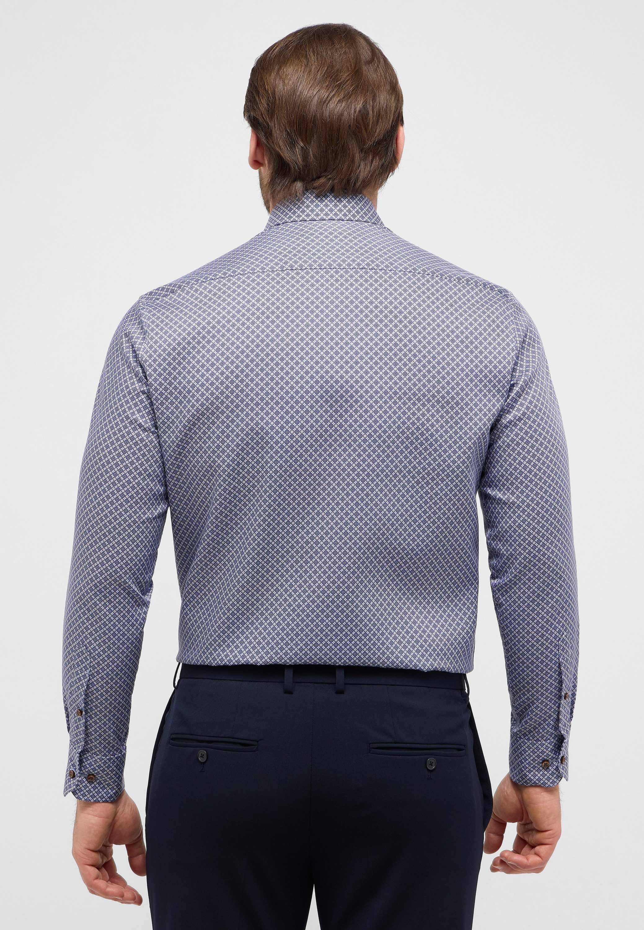 Eterna Overhemd met lange mouwen Comfort fit NON IRON (strijkvrij)