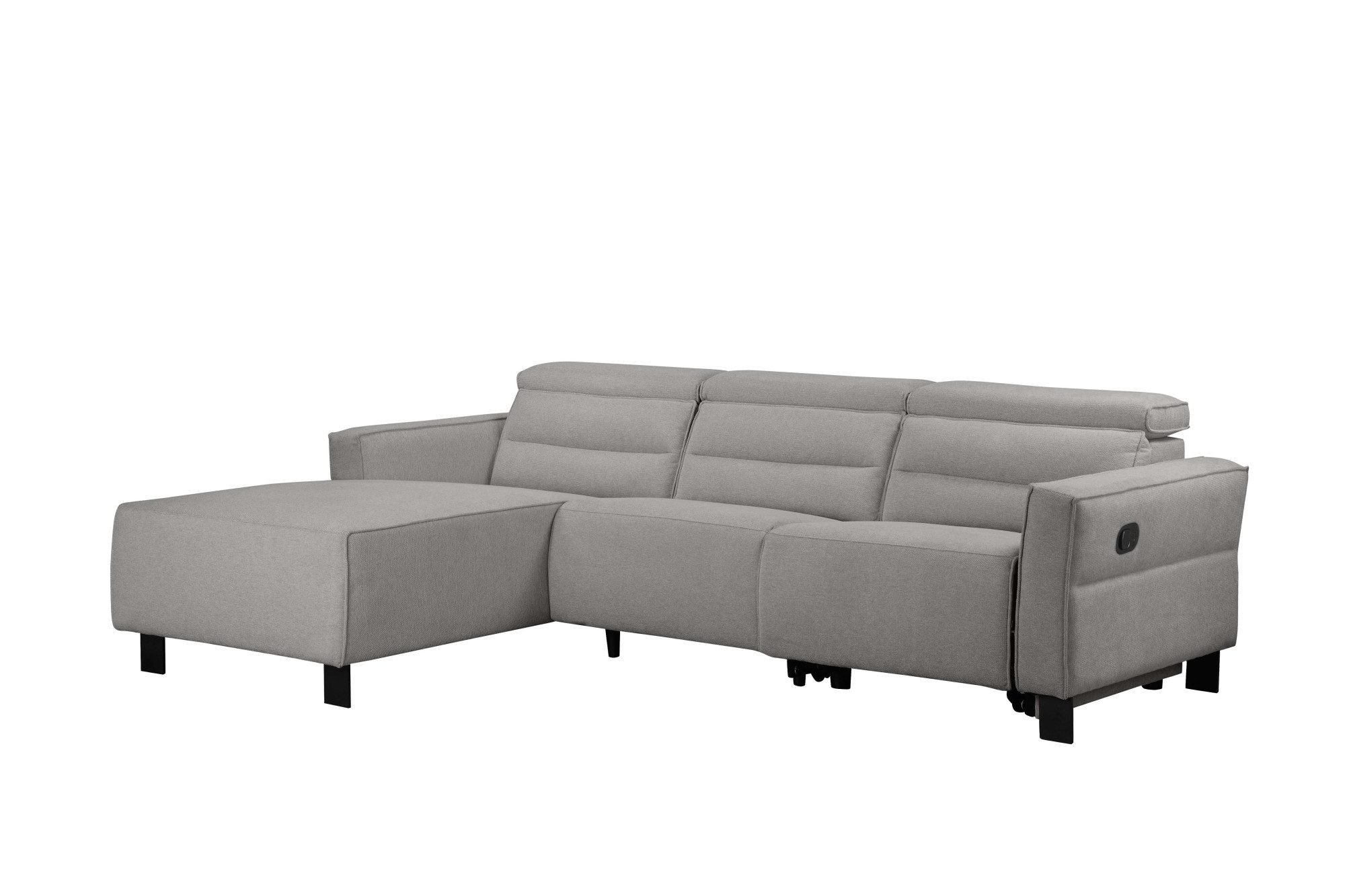 Places of Style Hoekbank Carpari, L-vorm, 263 cm, handmatige of elektrische relaxfunctie