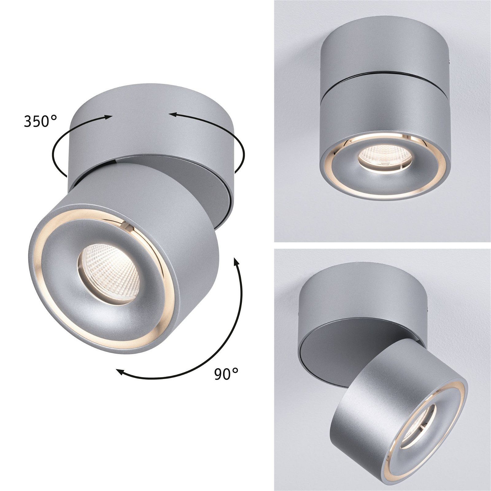 Paulmann Led-plafondlamp Spircle 78mm 8W 550lm 230V 3000K (1 stuk)