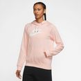 nike sportswear hoodie essential womens fleece pullover hoodie roze