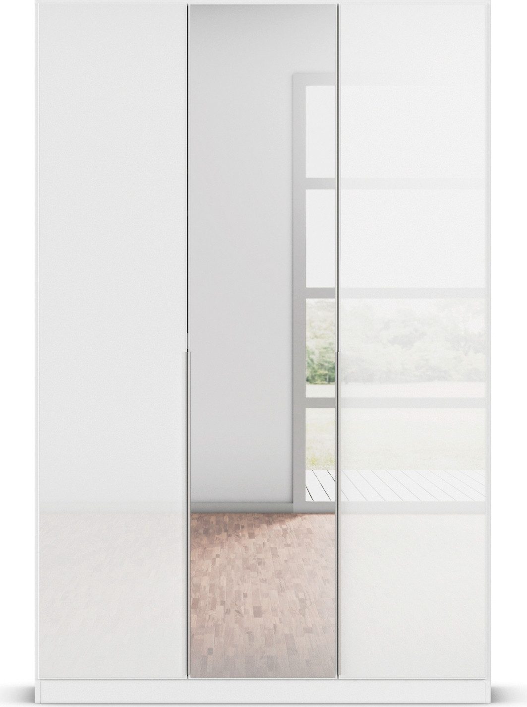 rauch Draaideurkast Kledingkasten kast garderobe AGORDO met glazen front doordachte binnenuitrusting, in 6 breedtes en 2 hoogtes made in germany