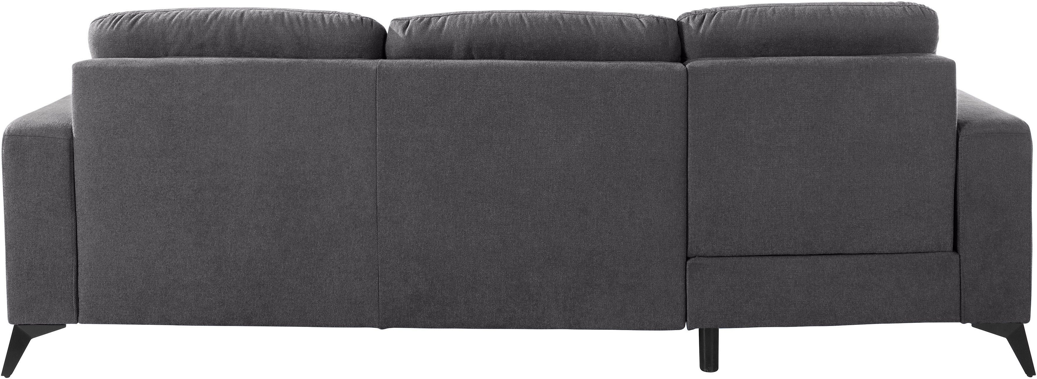 Places of Style Hoekbank Lolland L-vorm Naar keuze met slaapfunctie en bedkist, binnenvering