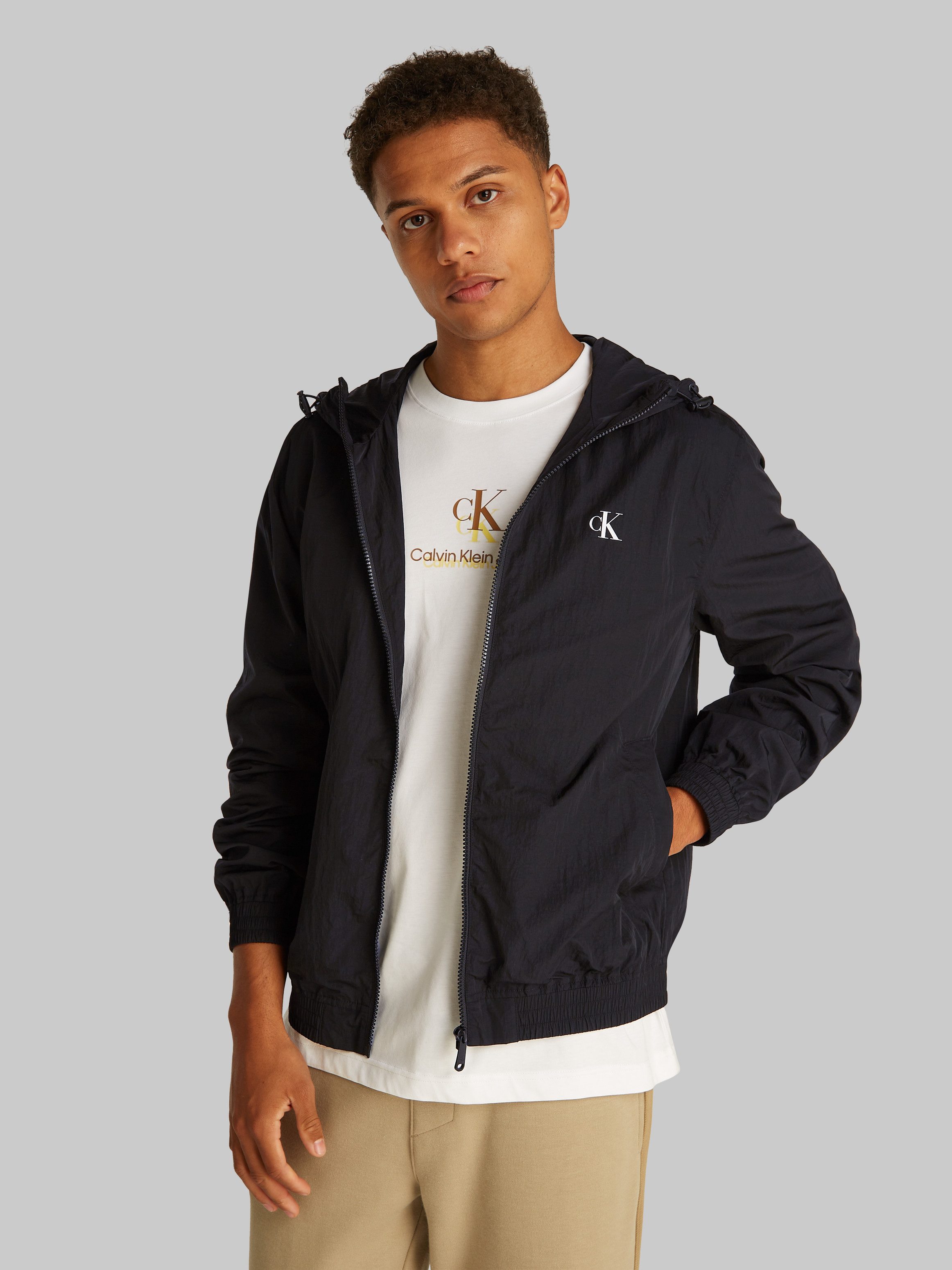 Calvin Klein Windbreaker NYLON HOODED WINDBREAKER