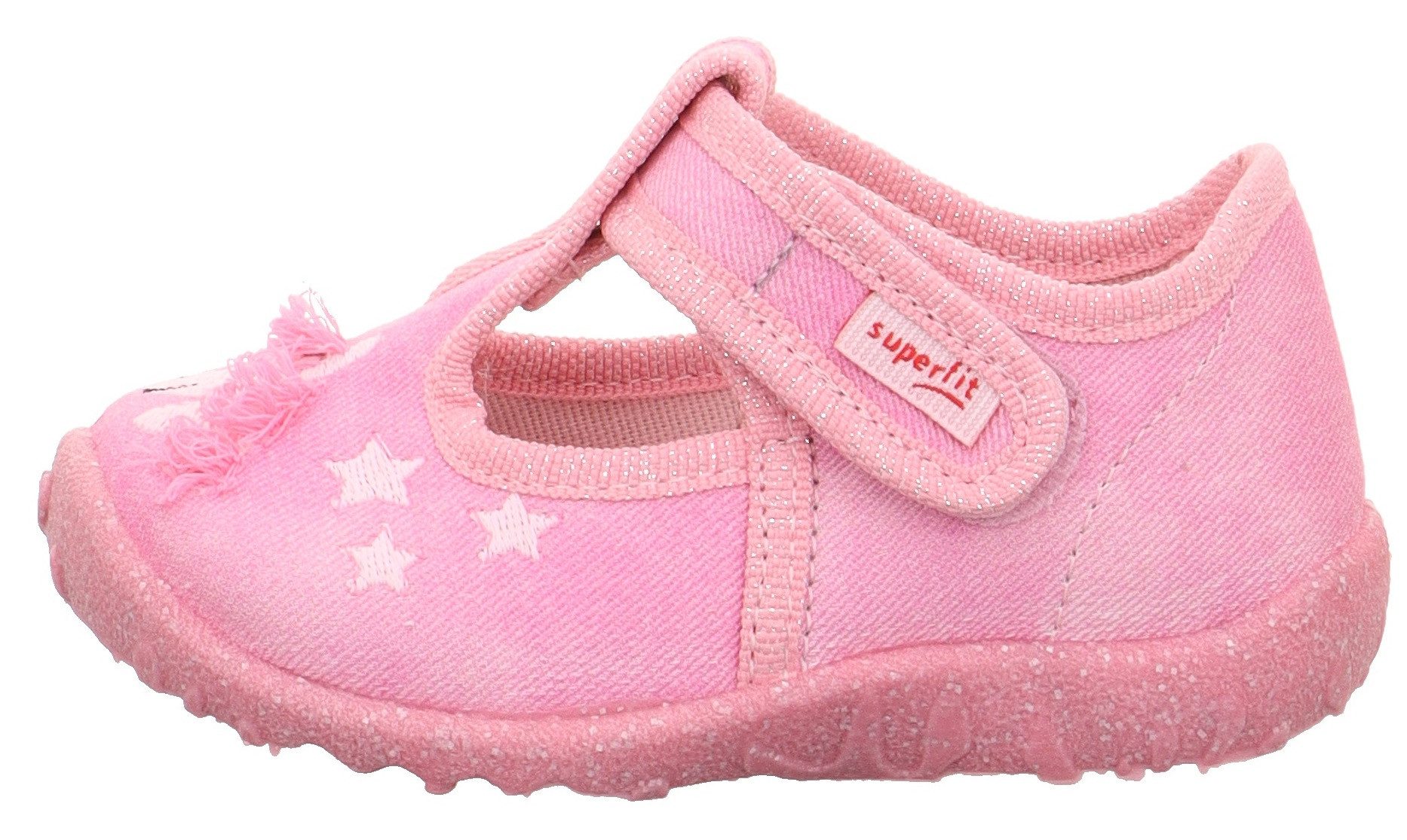 Superfit Pantoffels SPOTTY WMS: middel Ballerina, klittenbandschoen, kleuterschoen met schattig motief