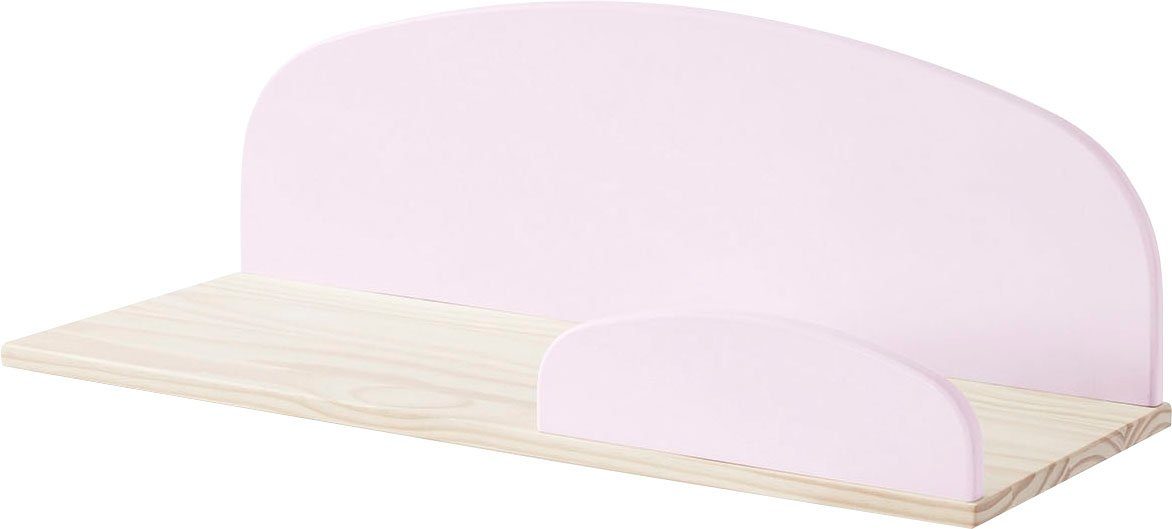 Vipack Kinderrek Kiddy Wandplank gemaakt van grenen, MDF onderdelen, naar keuze 45 of 65 cm breed open kasten & rekken roze