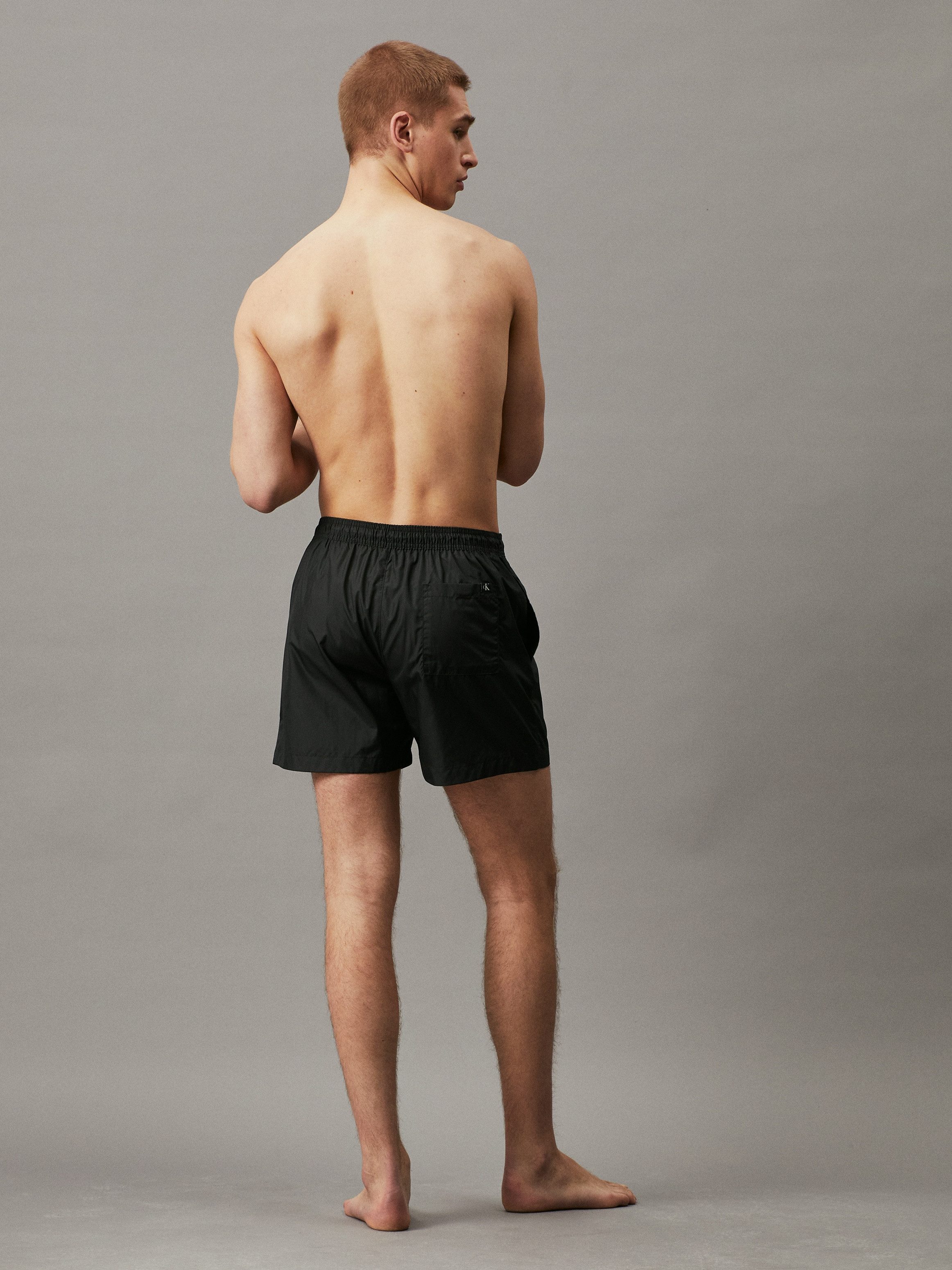 Calvin Klein Swimwear Zwemshort MEDIUM DRAWSTRING met contrastkleurig logo