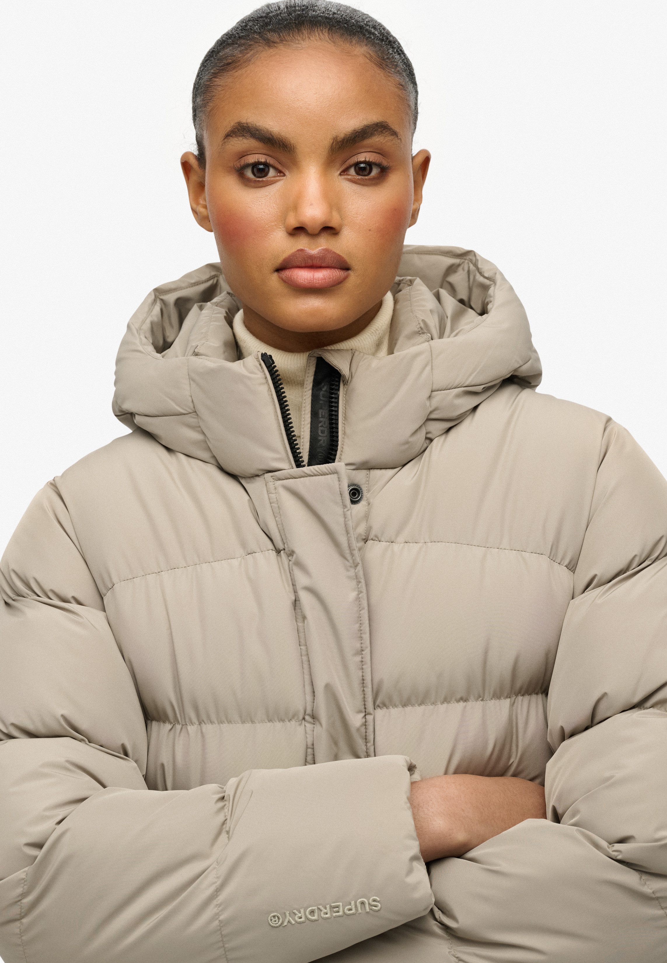 Superdry Gewatteerde jas HOODED SPORTS PUFFER MID JKT