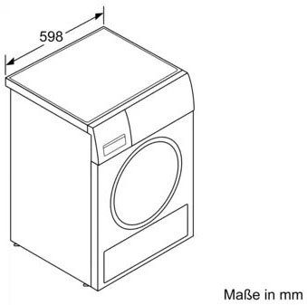 SIEMENS Warmtepompdroger WQ33G2D40, 8 kg