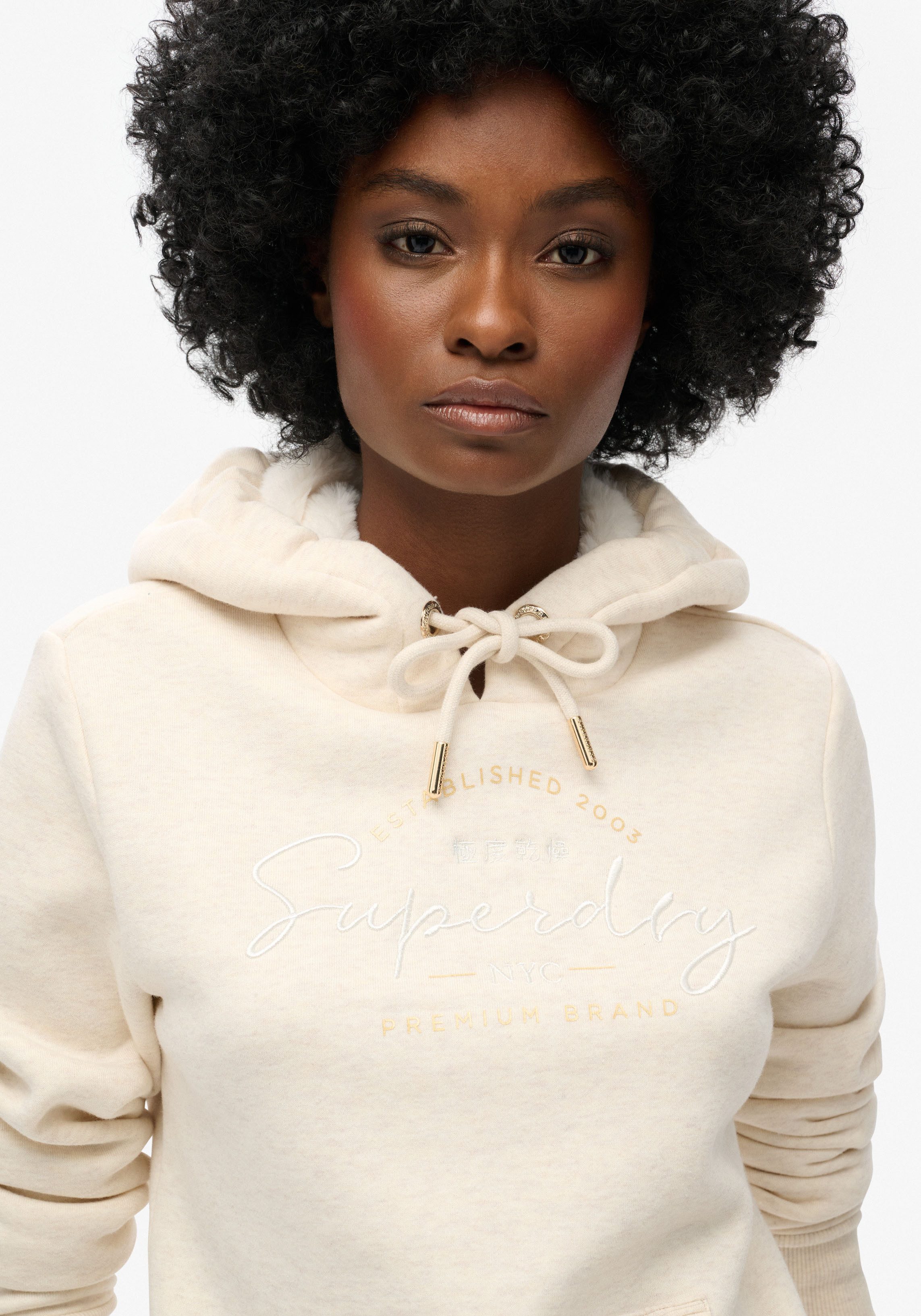 Superdry Hoodie Luxe Metallic Logo Hoodie