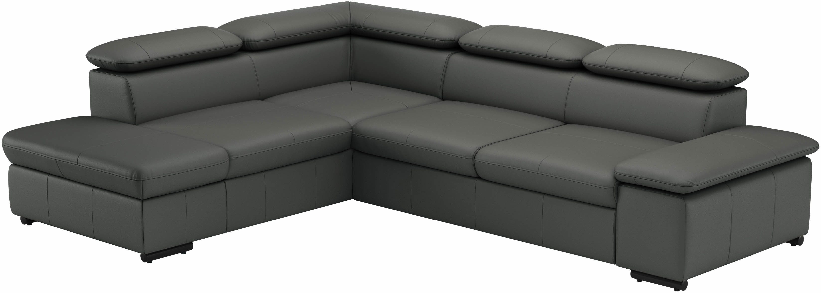 sit&more Hoekbank Alcudia L-vorm met armverstelling, optionele hoofdeindverstelling en bedfunctie